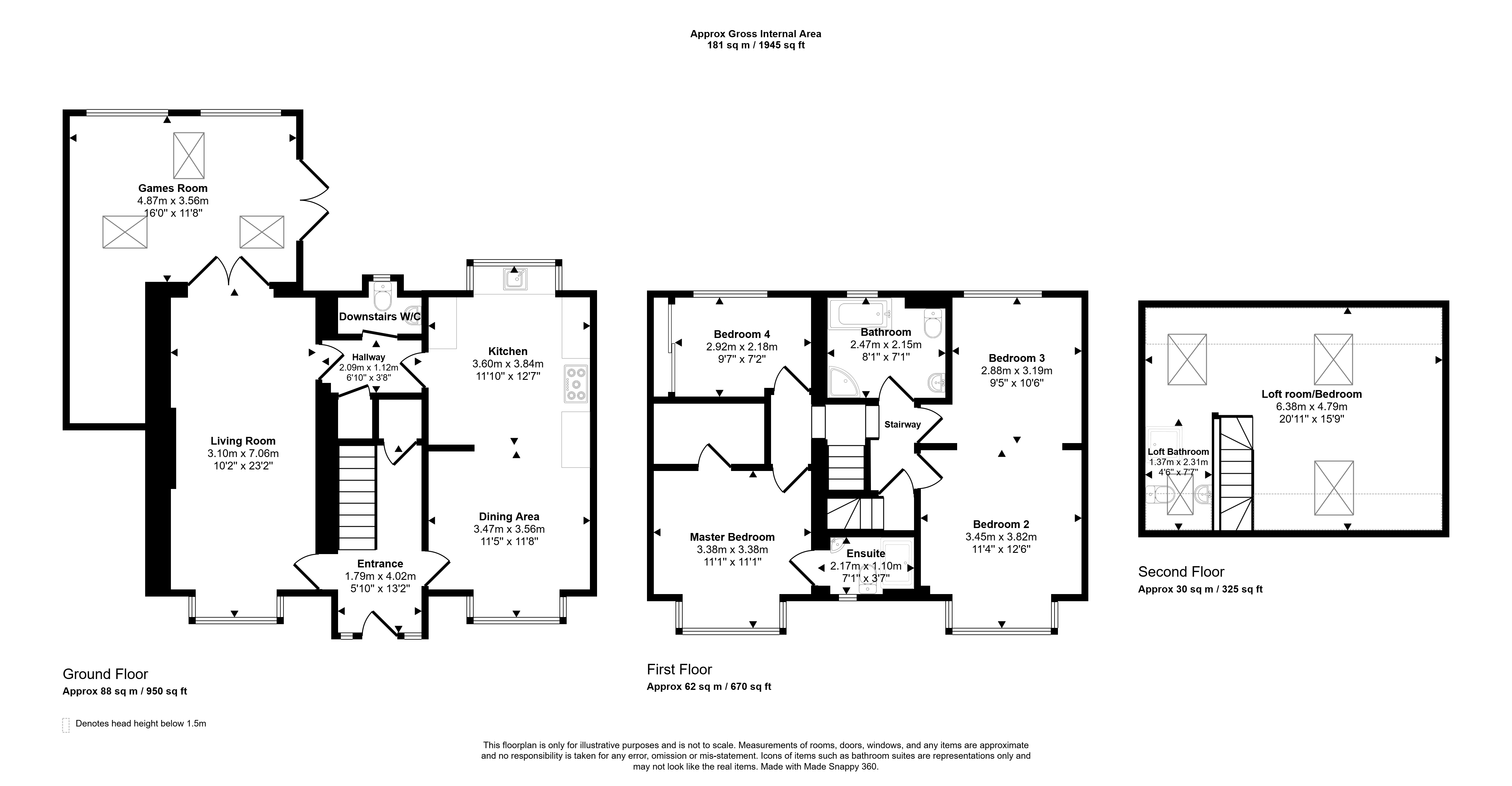 58, Longridge Avenue, Newcastle upon Tyne floorplan