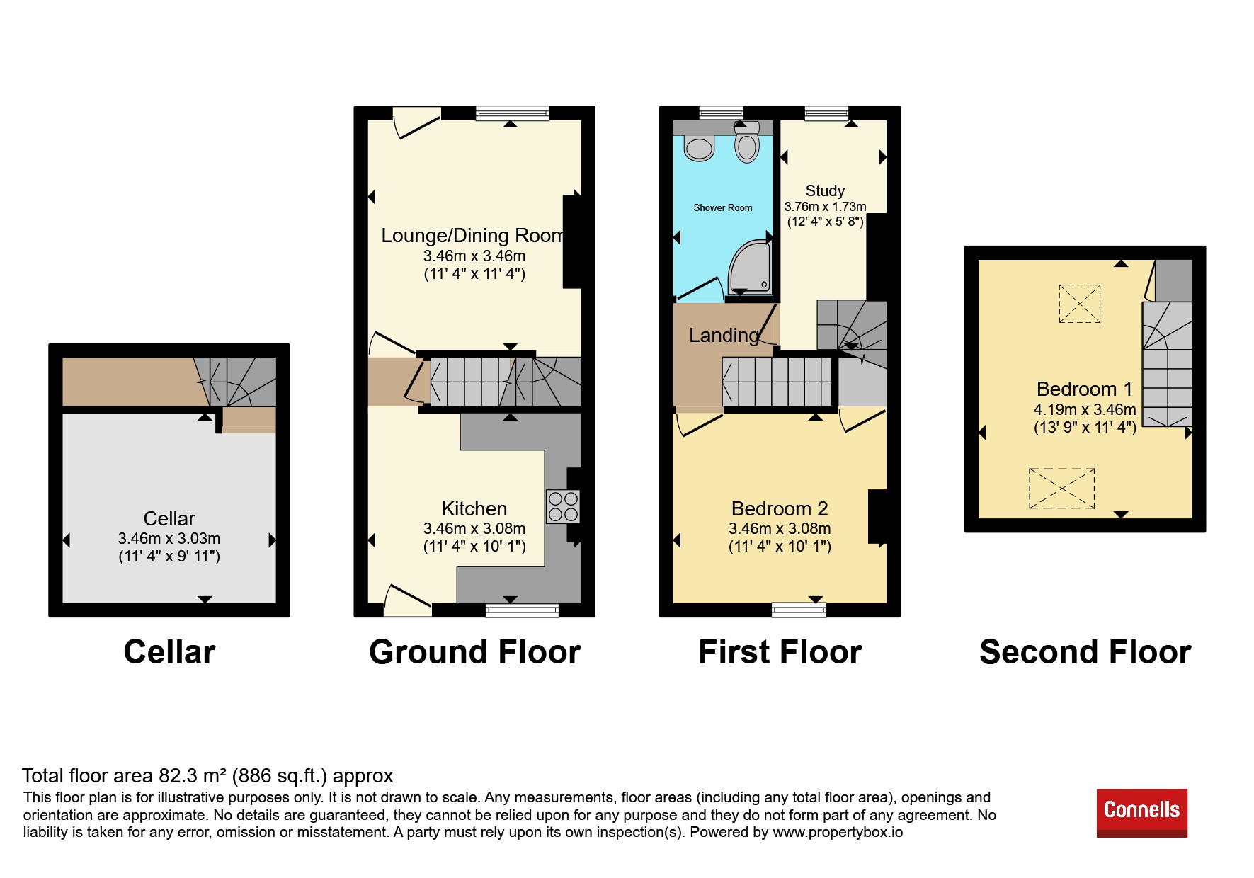 22, Anchorfields, Kidderminster floorplan