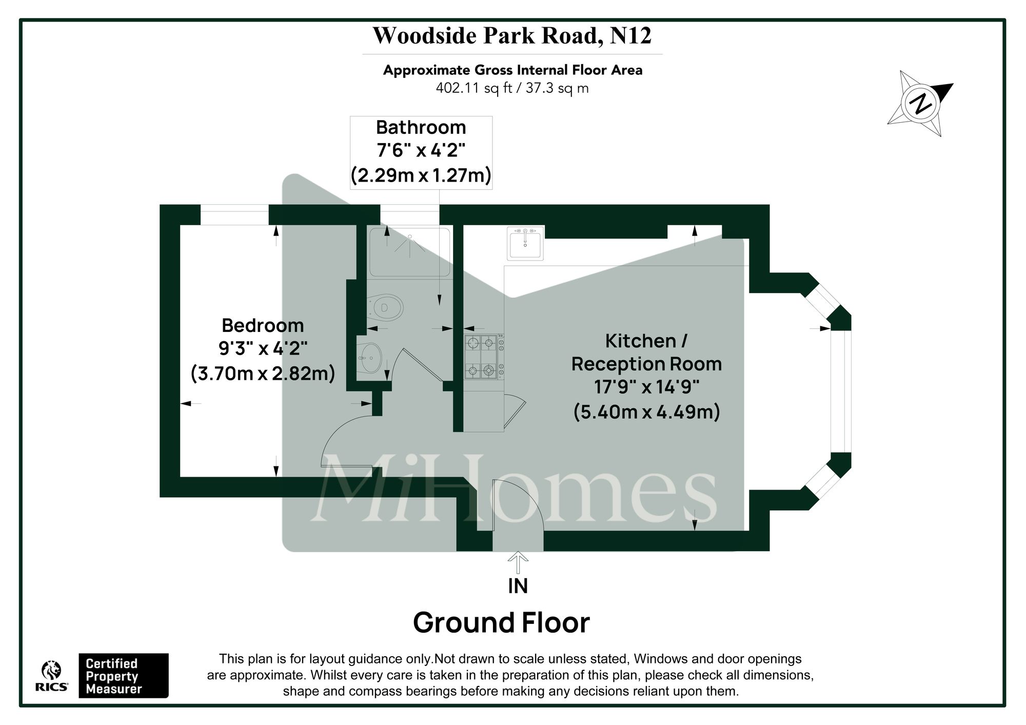 Flat 2 Woodside Park Road, 43 Woodside Park Road, London floorplan