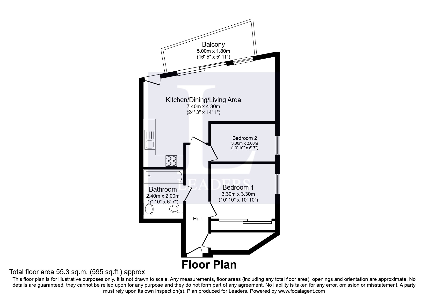 N V Building, 100 The Quays floorplan