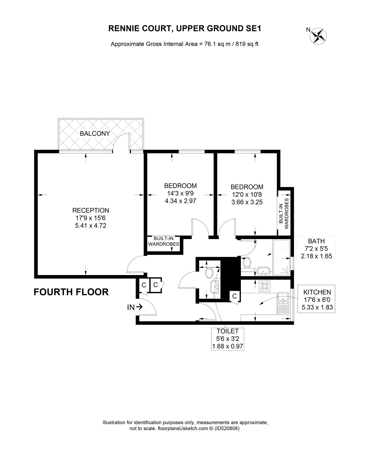 2 Bedrooms Flat for sale in Rennie Court, 11 Upper Ground, London SE1