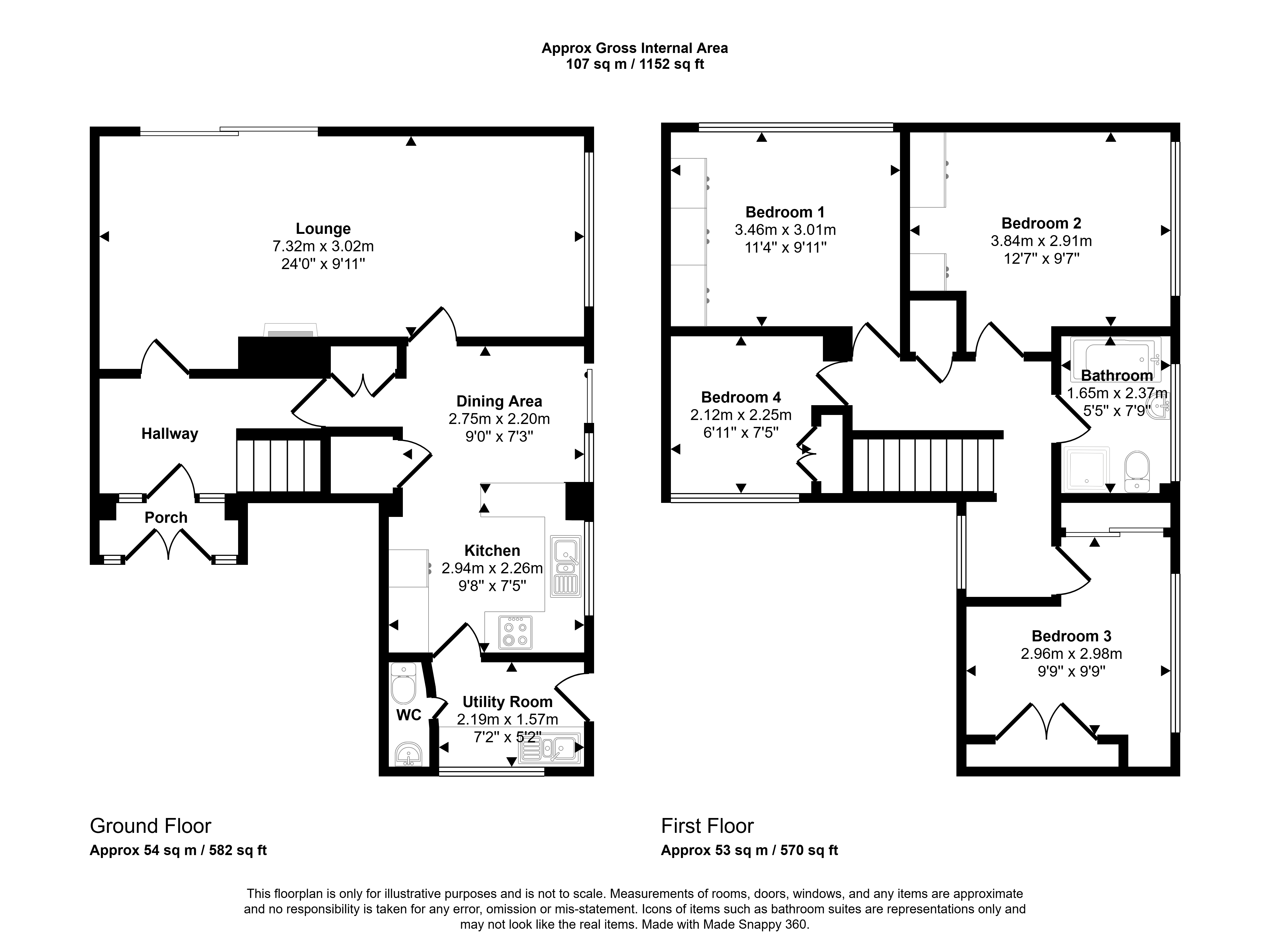 8, Luttryngton Court, Newton Aycliffe floorplan