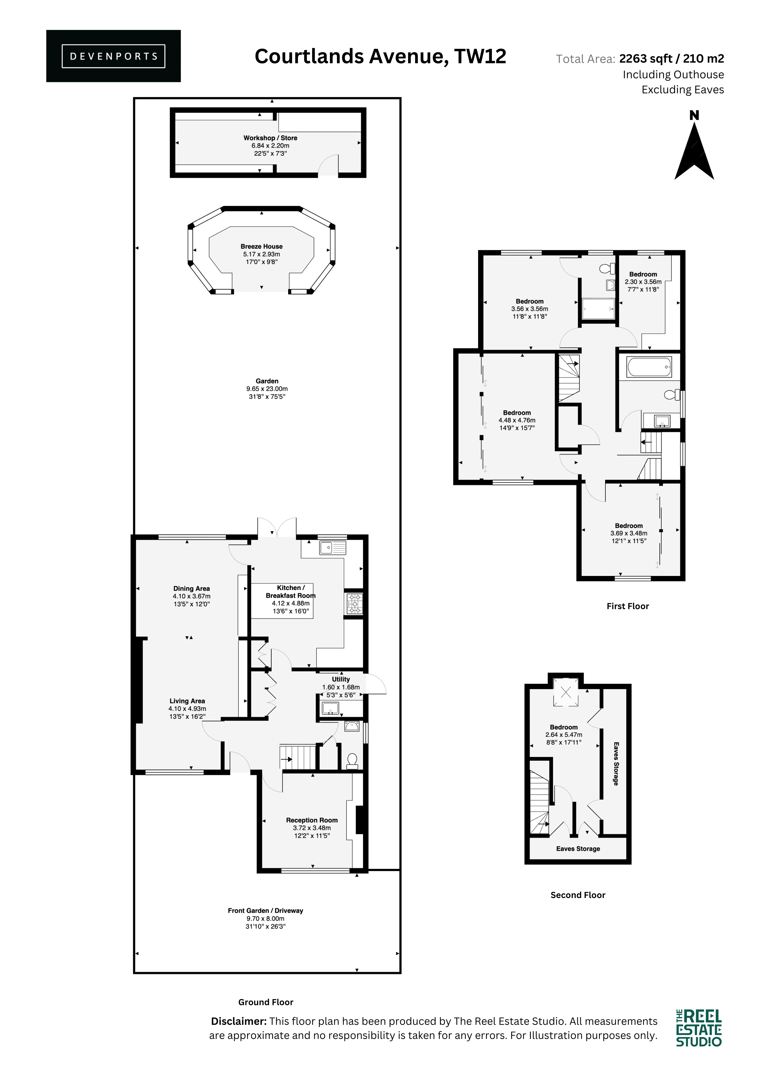 38, Courtlands Avenue, Hampton floorplan