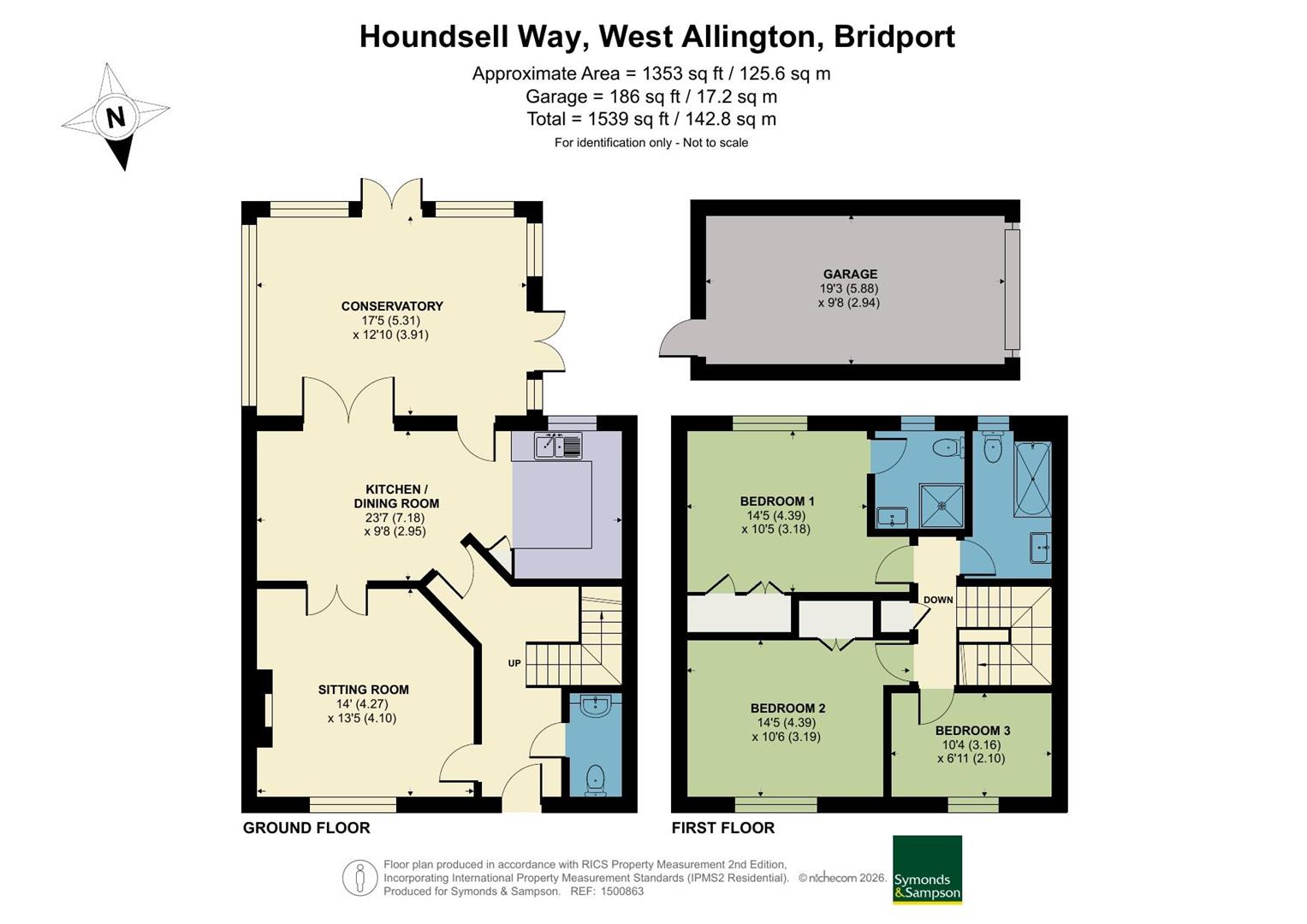 6, Houndsell Way, Bridport floorplan