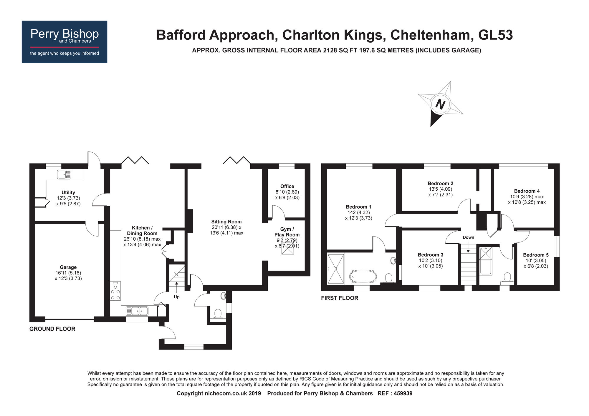 5 Bedrooms Detached house for sale in Bafford Approach, Charlton Kings, Cheltenham GL53