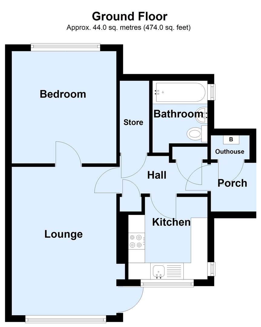 1, Deanswood Close, Leeds floorplan