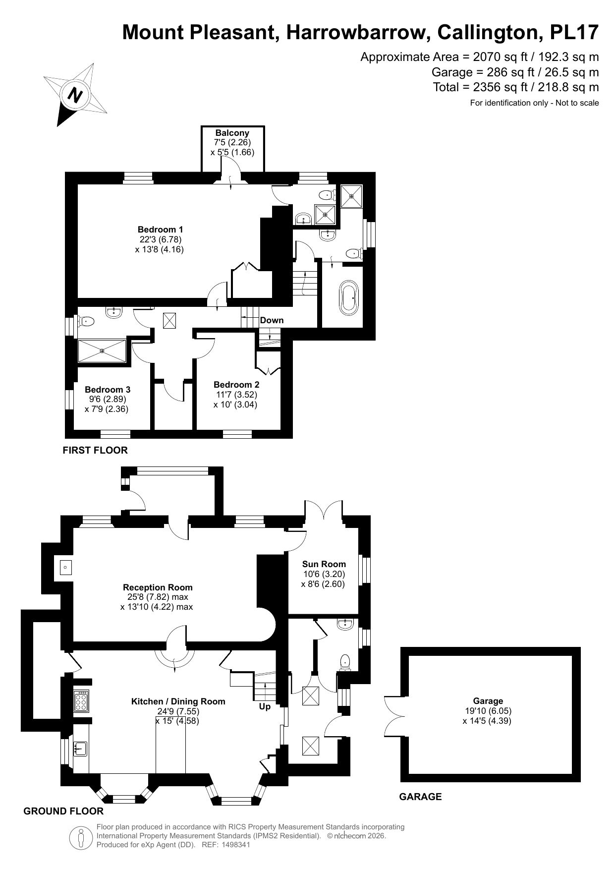 Mount Pleasant House, Mount Pleasant, Callington floorplan