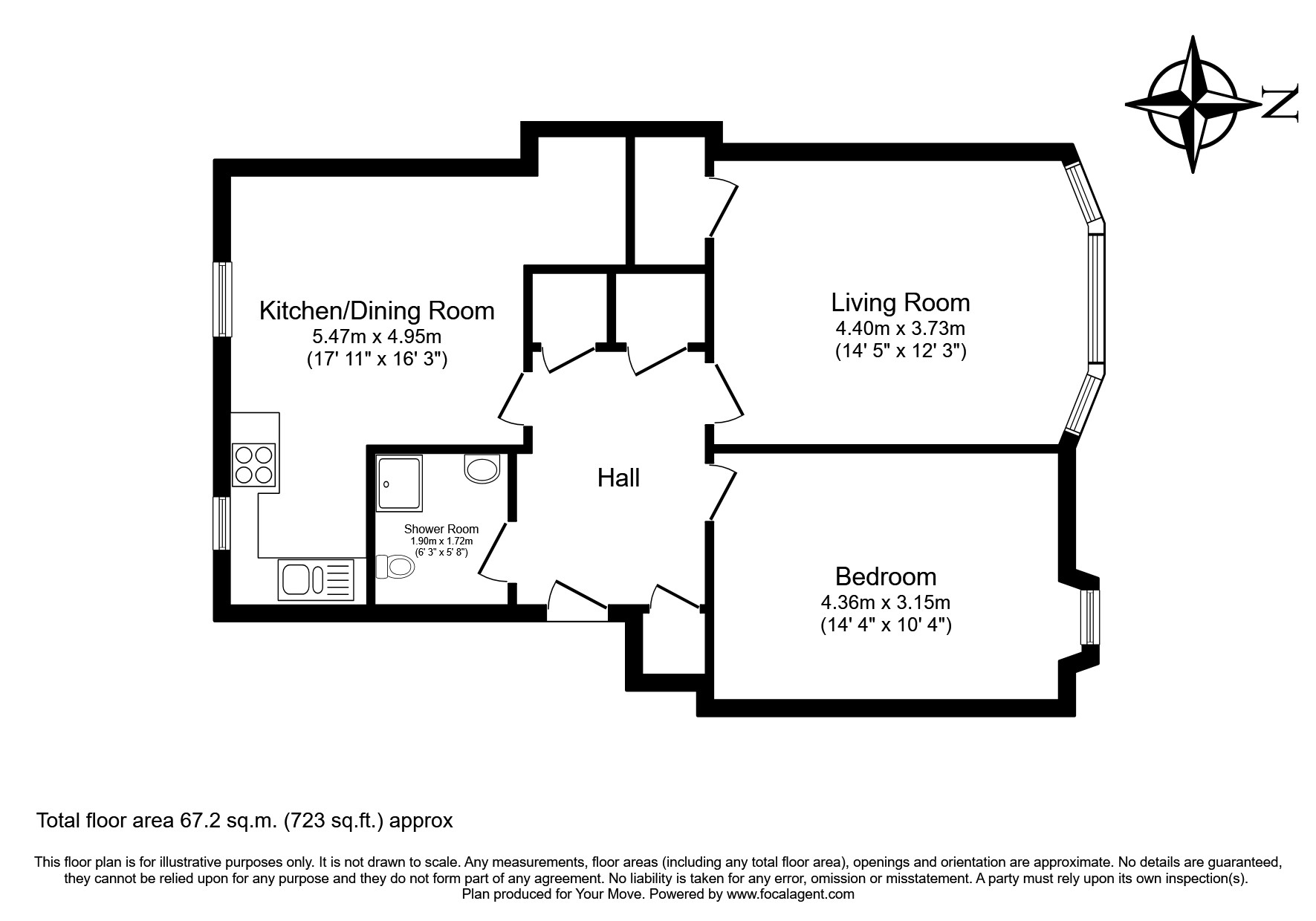 Grahams Road, Falkirk, Stirlingshire FK2, 1 bedroom flat for sale