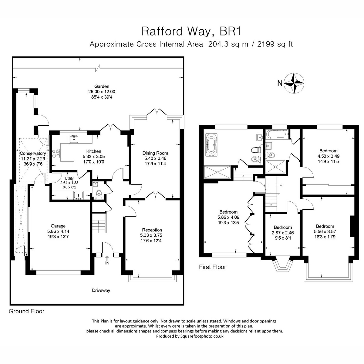 14, Rafford Way, Bromley floorplan