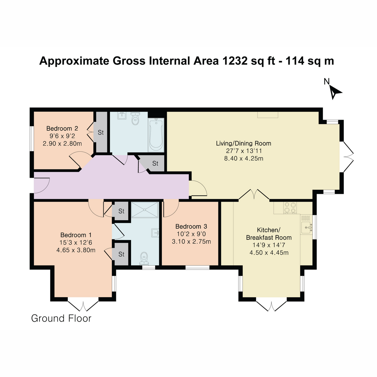 Flat Flat 9, Bonhomie Court, Broadcommon Road, Reading floorplan