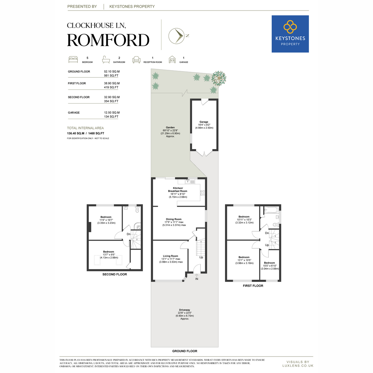 131, Clockhouse Lane, Collier Row floorplan