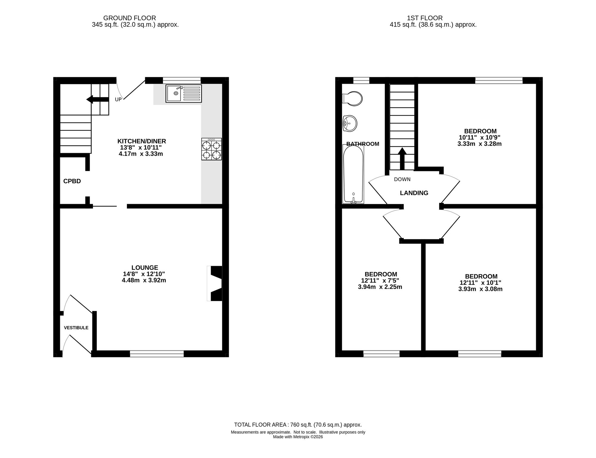 56 Market Street, High Peak floorplan