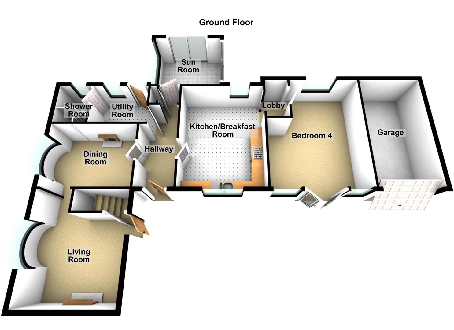 97, Elton Road, Stibbington, Peterborough floorplan