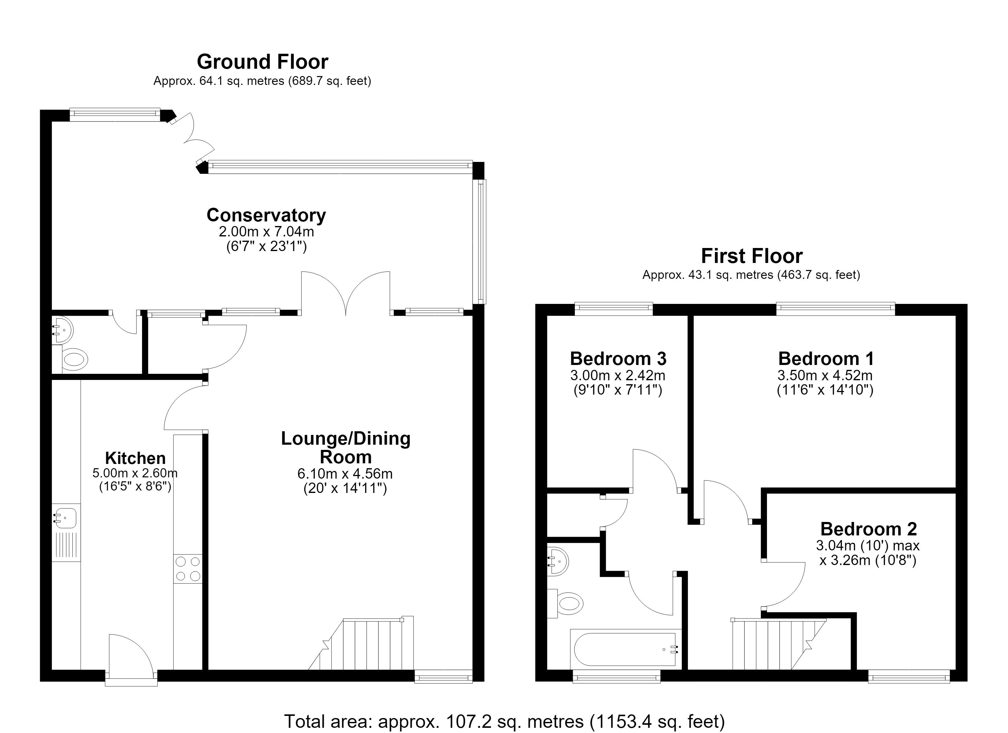 10, Leighton Home Farm Court, Westbury floorplan