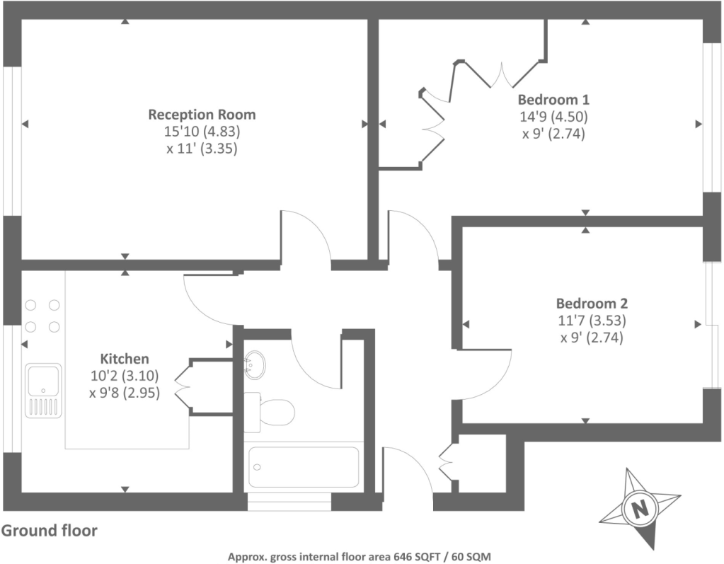 10, Heron Close, Ascot floorplan