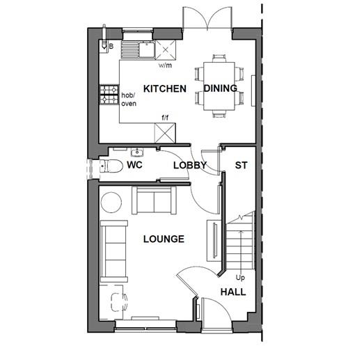 23, Grizdale Way, Preston floorplan