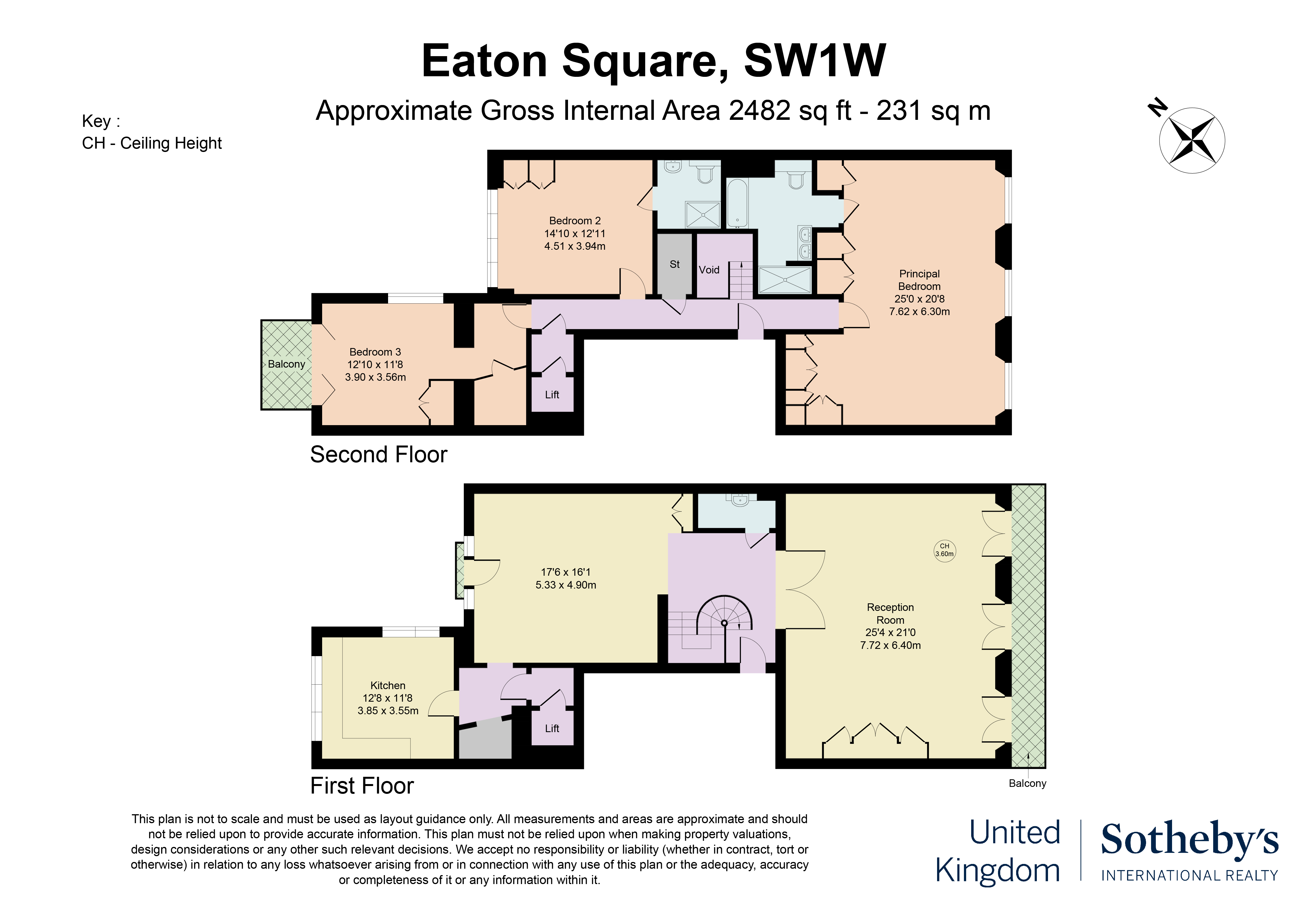 Eaton Square, London floorplan