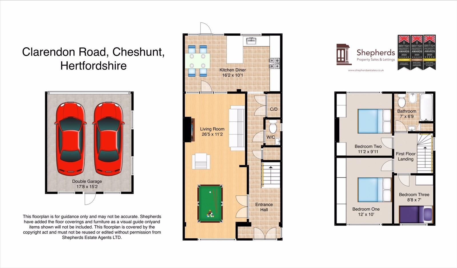 11, Clarendon Road, Cheshunt floorplan