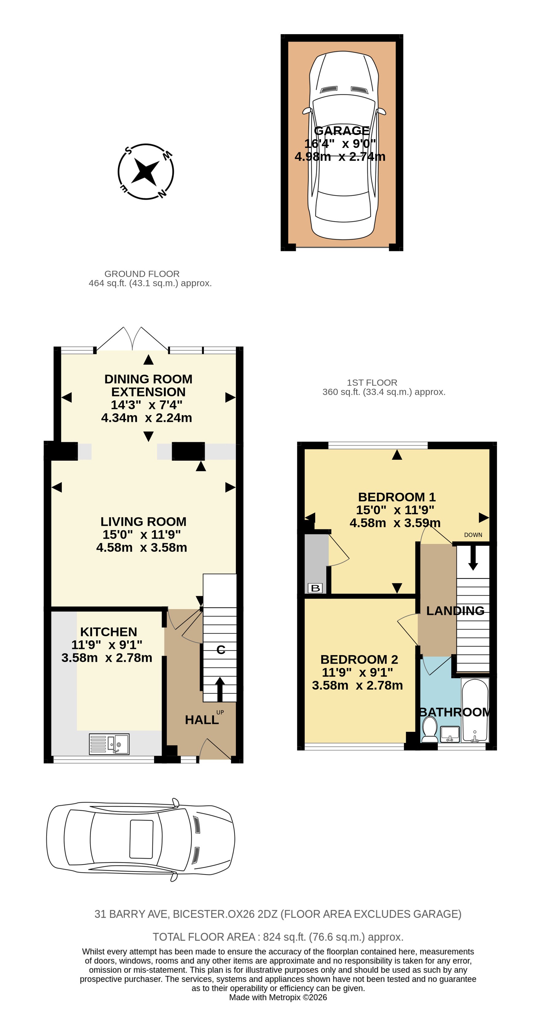 31, Barry Avenue, Bicester floorplan