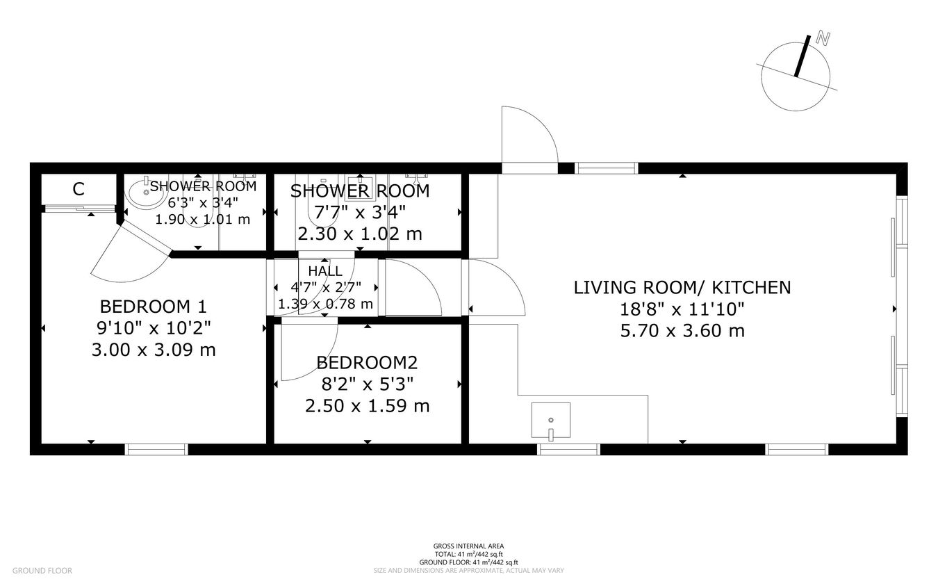 Plot 56 (The Arran), Middleton Holiday Park, Cordon by Lamlash floorplan