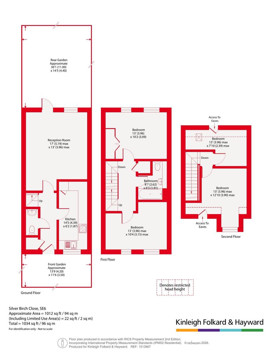 12, Silver Birch Close, London floorplan