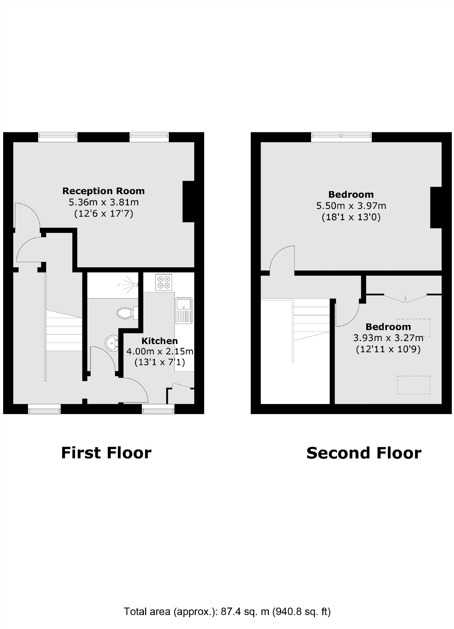 46C, Beatrice Road, London floorplan