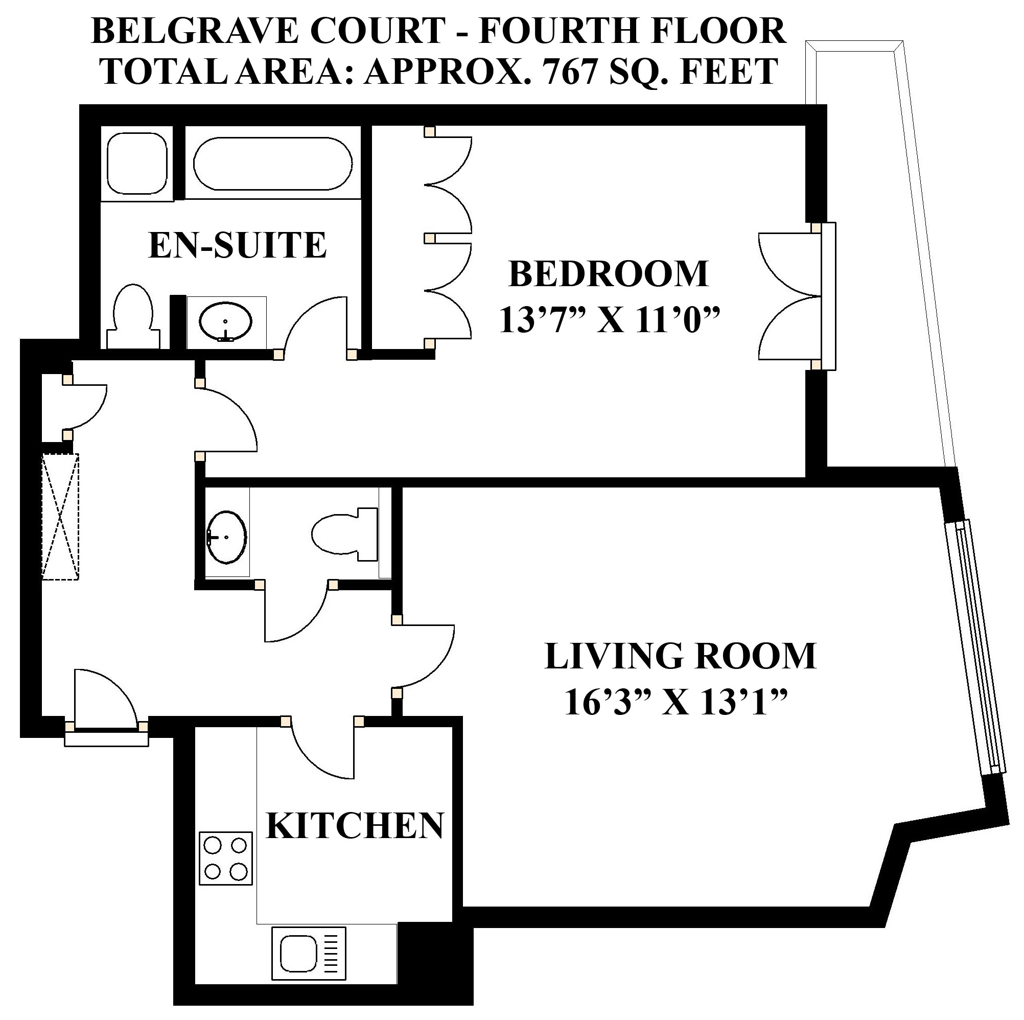 1 Bedrooms Flat to rent in Belgrave Court, Westferry Circus E14