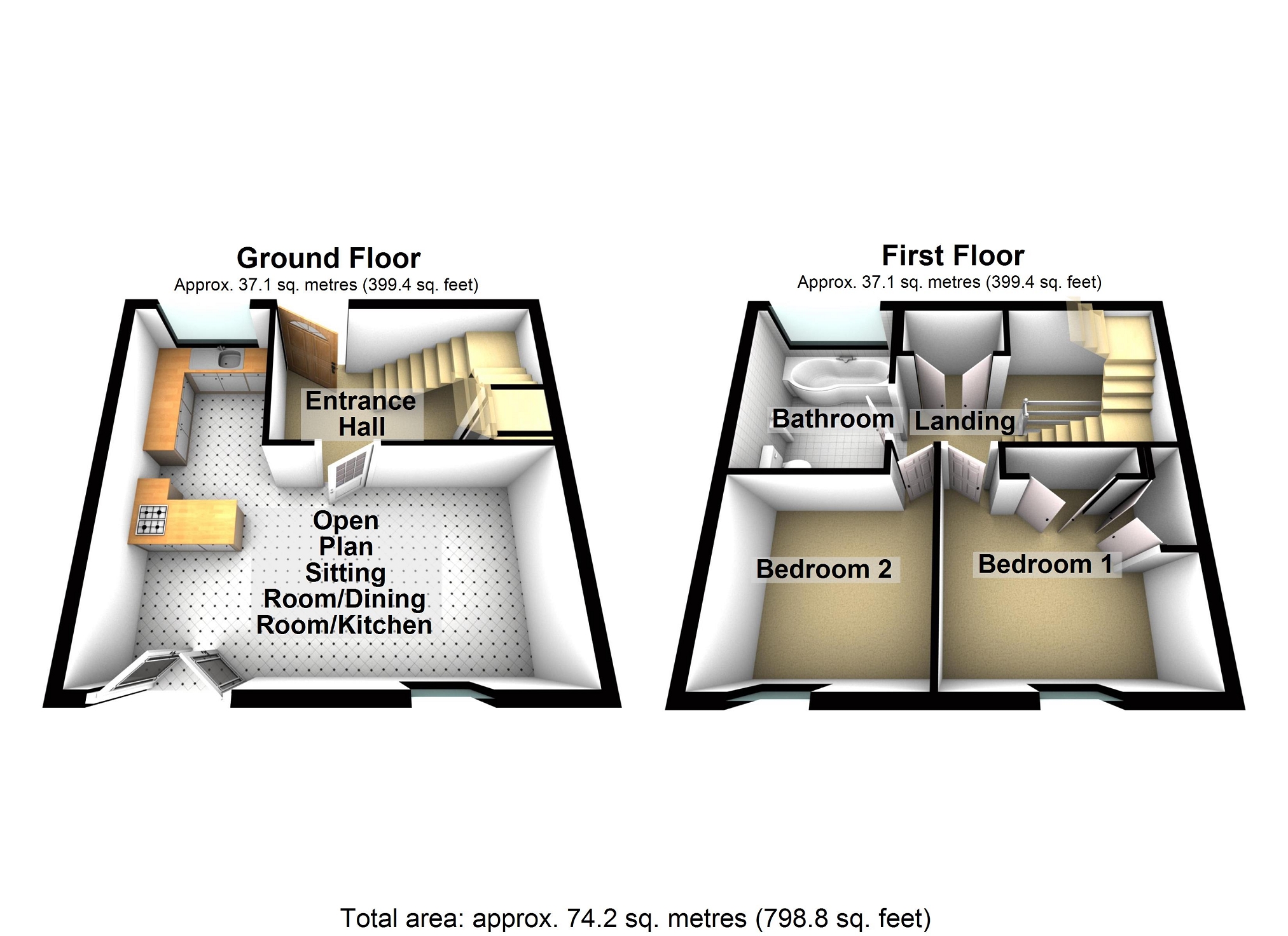 3, Oak View, Crickhowell floorplan