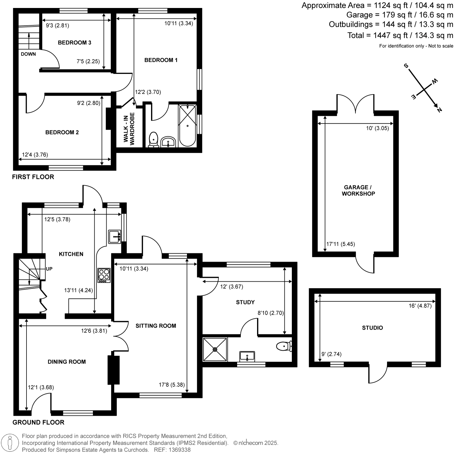 3 Plough Cottages,, Plough Lane, Cobham floorplan