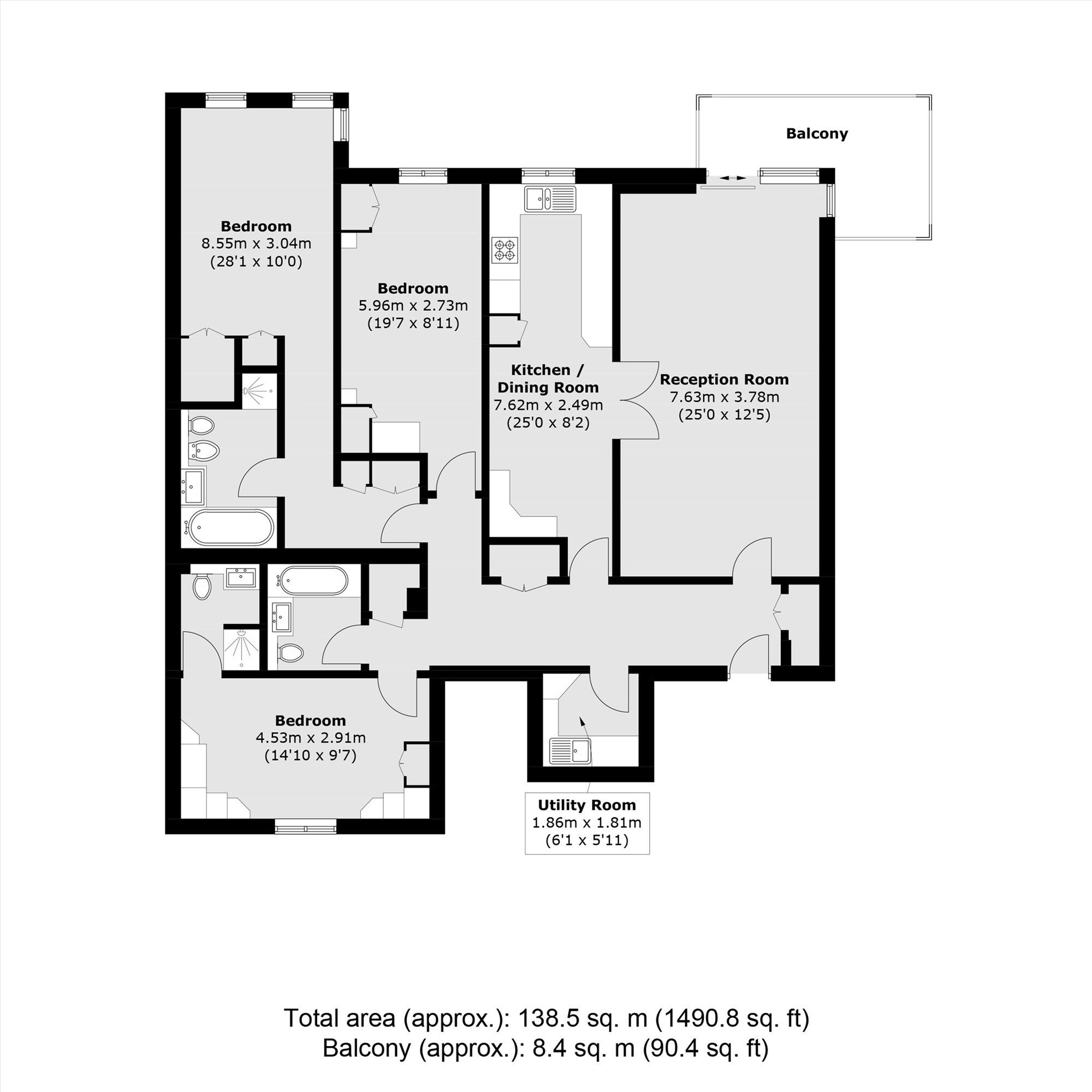 12 Chasewood Park, Sudbury Hill, Sudbury floorplan