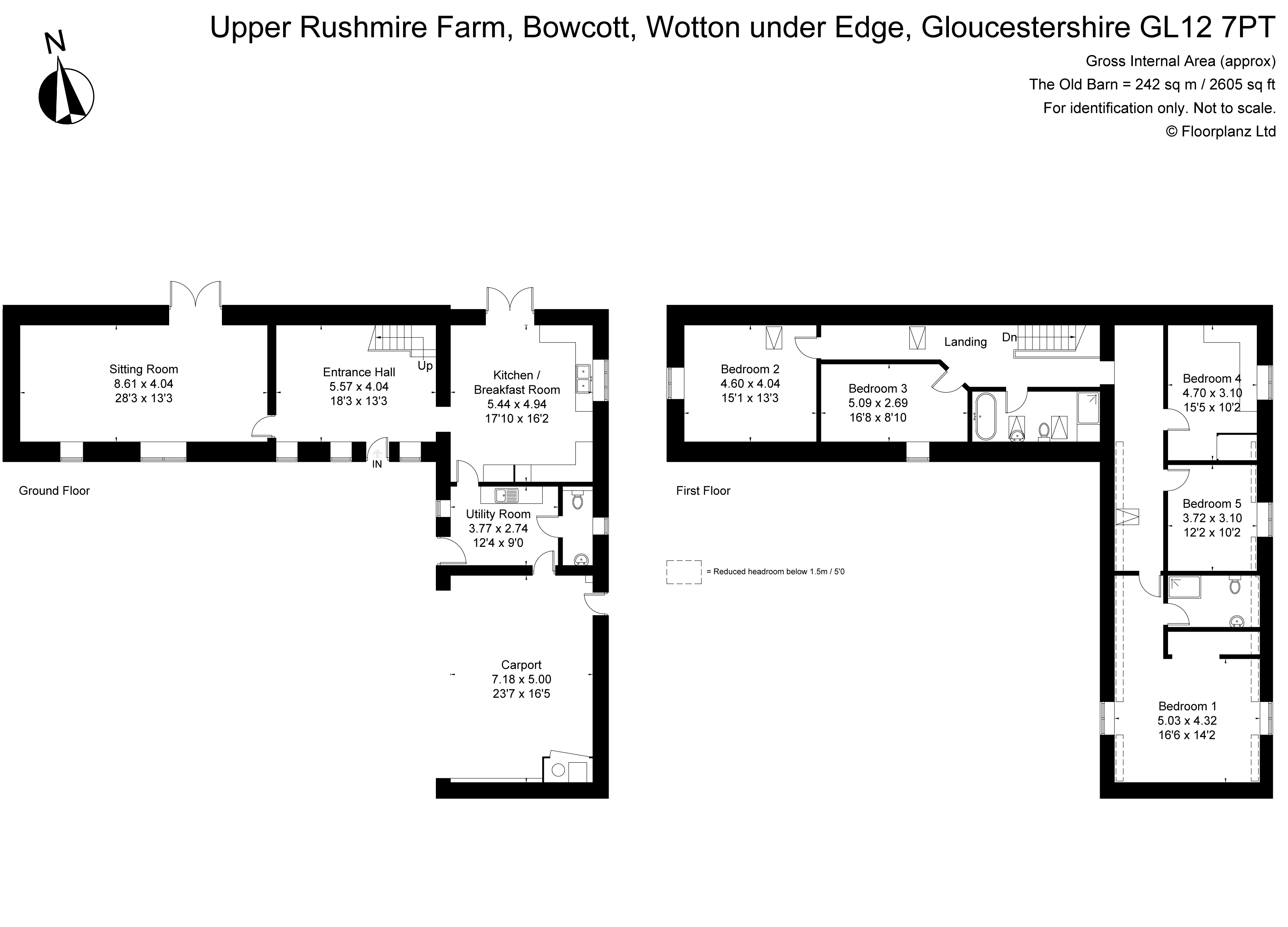 Bowcott, WottonUnderEdge, Gloucestershire GL12, 5 bedroom detached