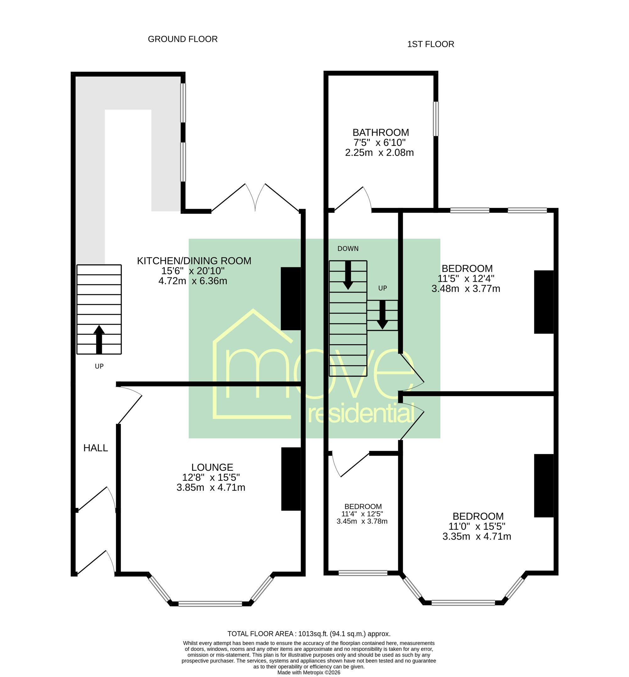 23 Groveside, Wirral floorplan
