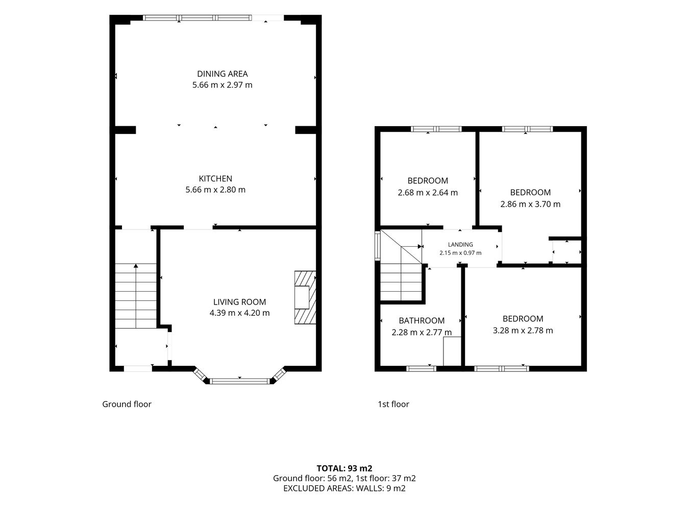 46, Cliff Boulevard, Nottingham floorplan