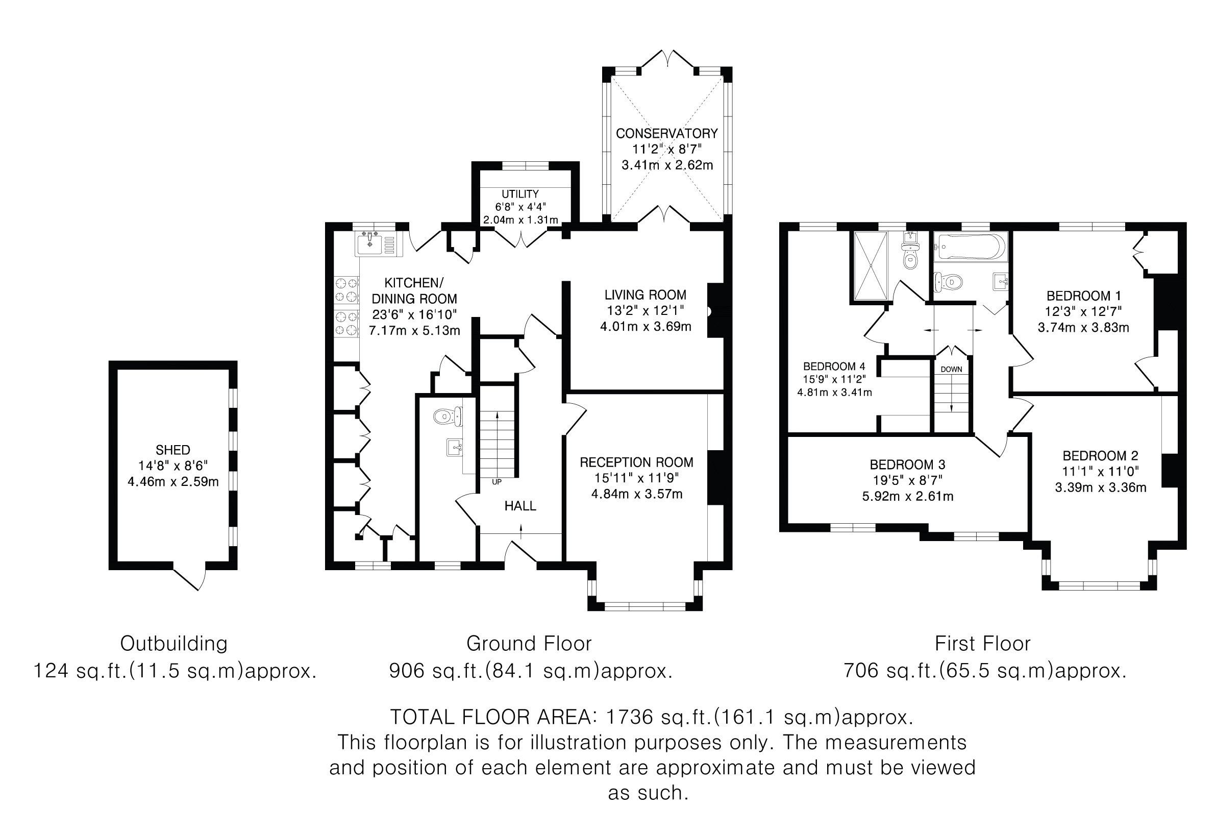 52, Great North Road, Hertfordshire floorplan