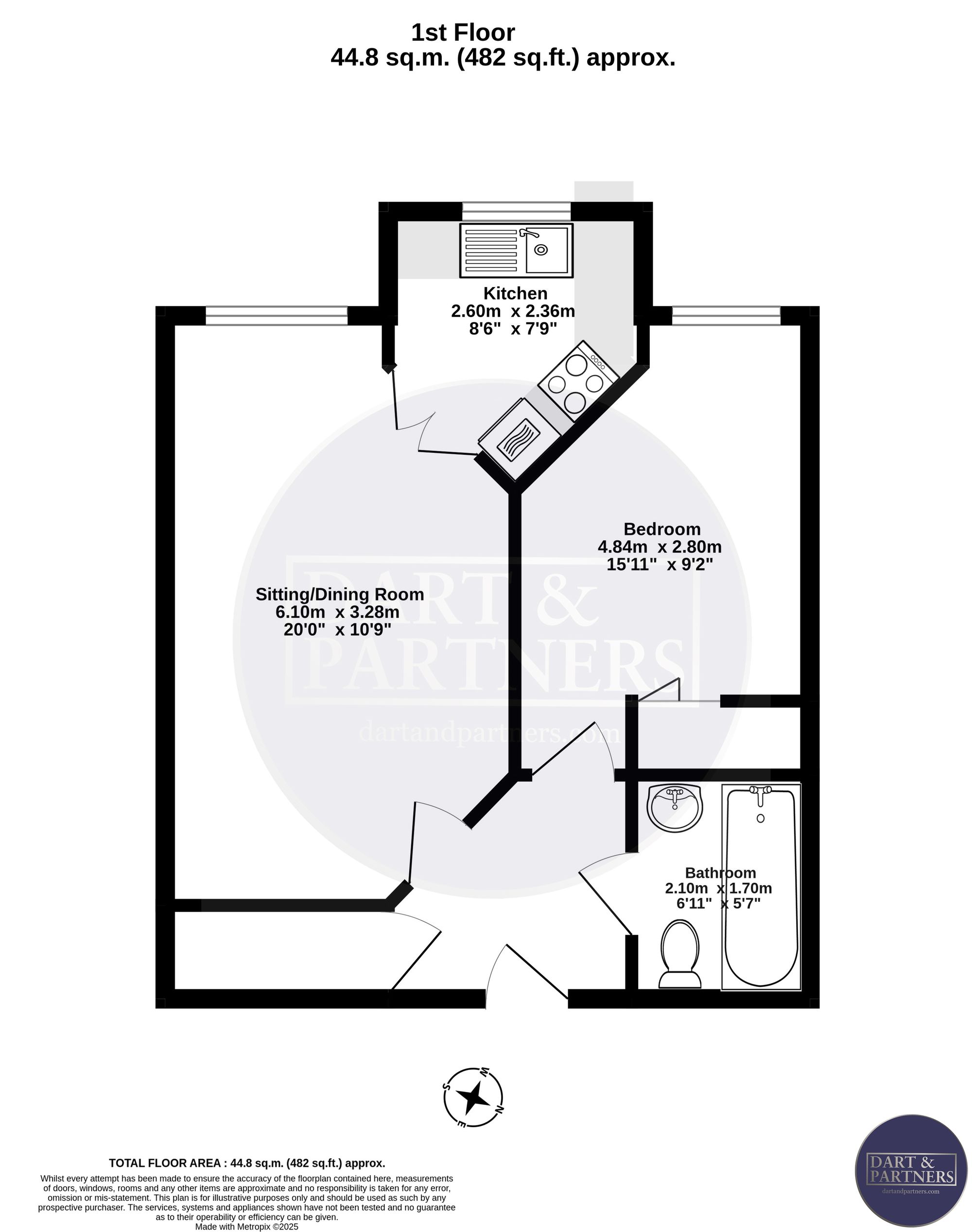 Flat 28, Royal Court Den Crescent, Teignmouth floorplan
