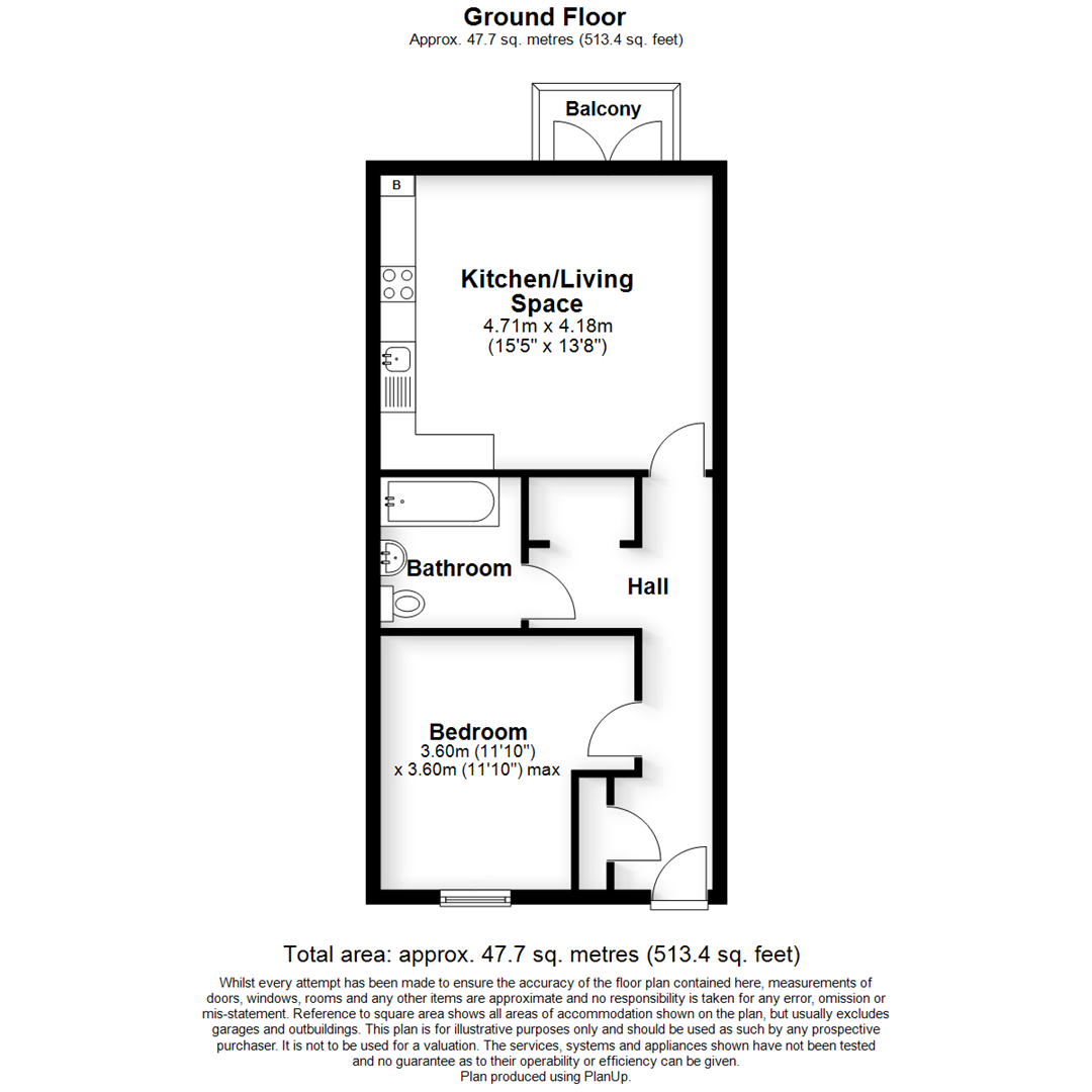 Flat 34, Keys Court, 1 Henrietta Way, Milton Keynes floorplan