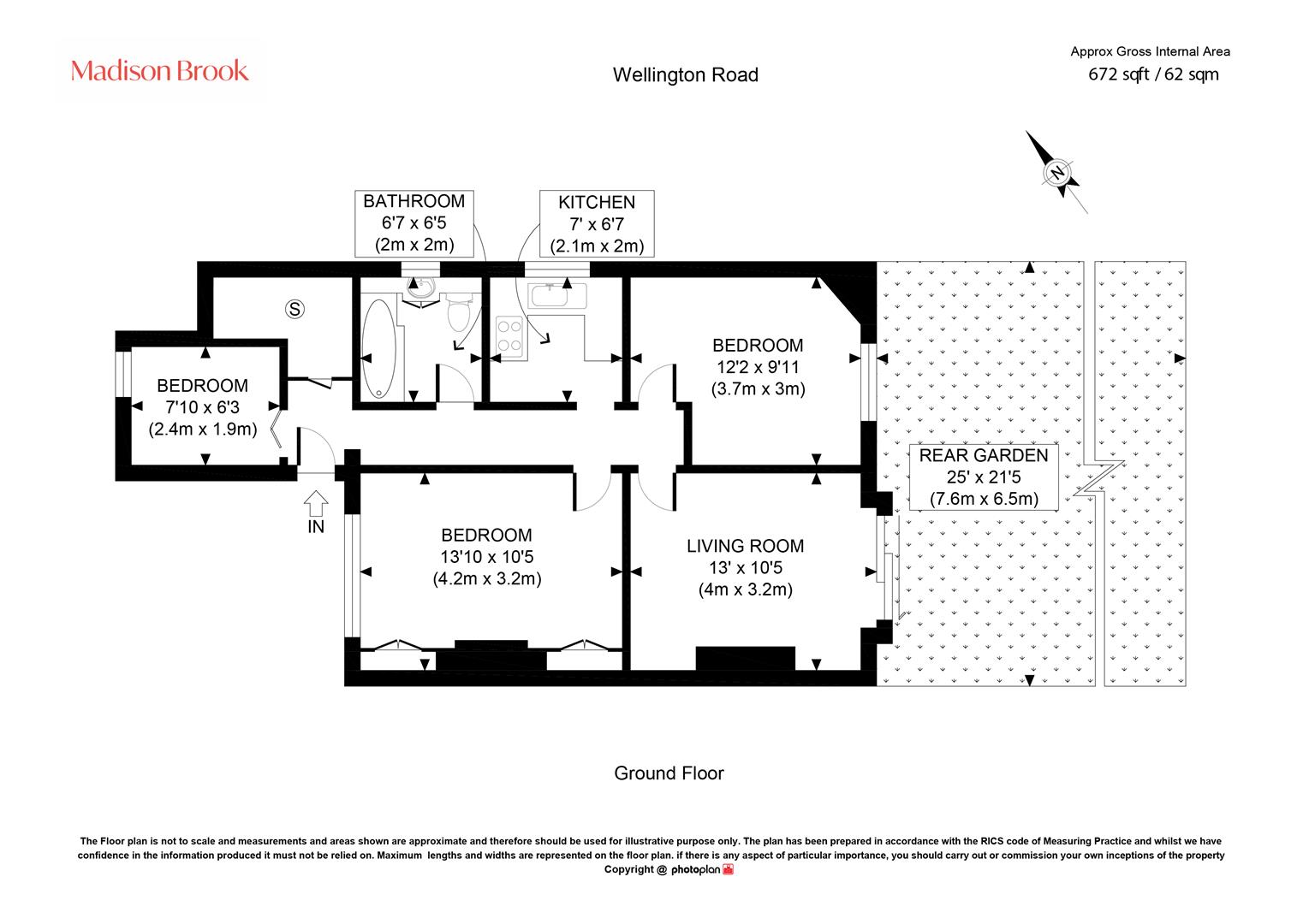 84, Wellington Road, Twickenham floorplan