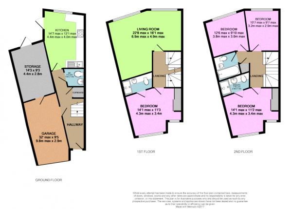 11, Coombe Way, Farnborough floorplan