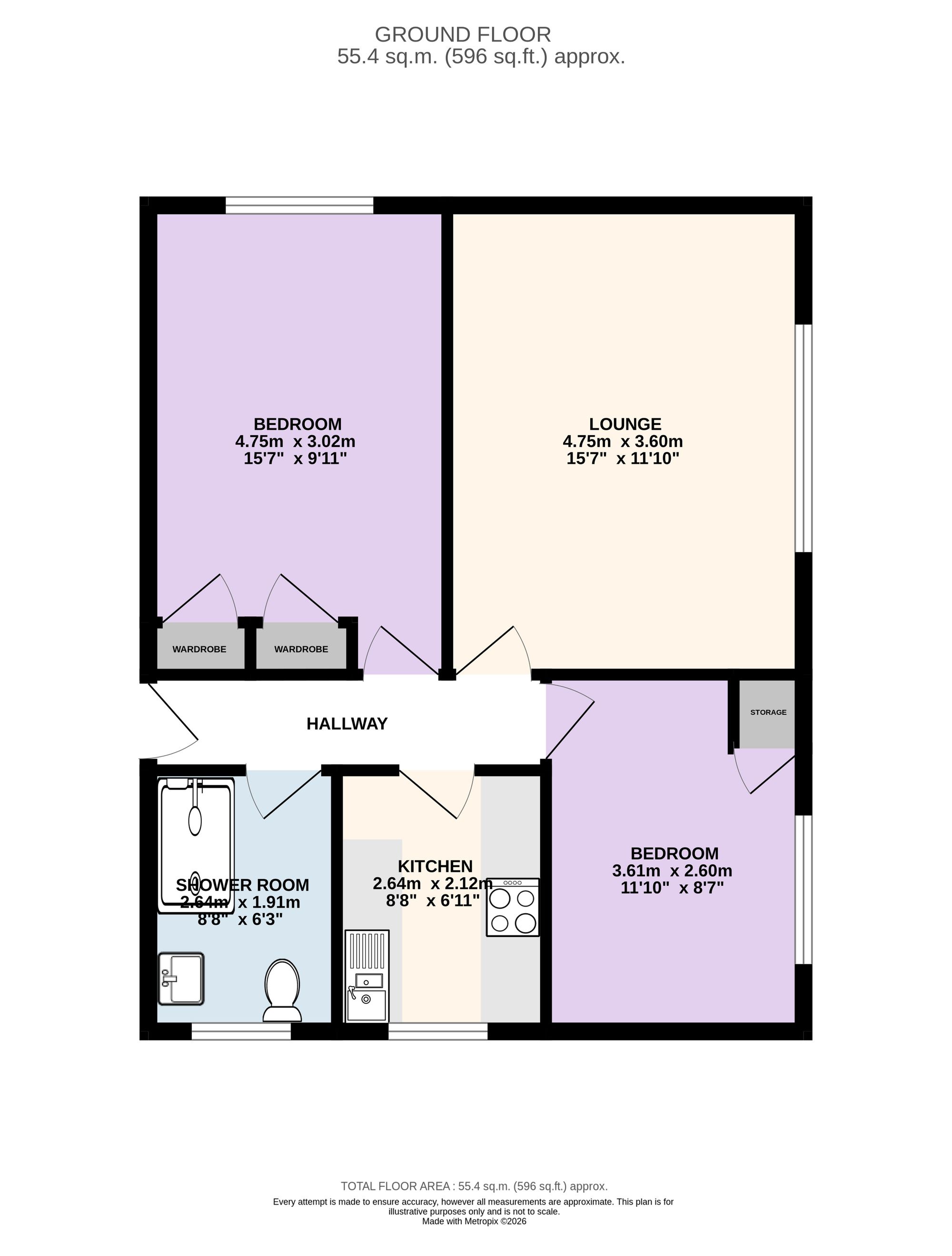 St. James Court, Preston floorplan