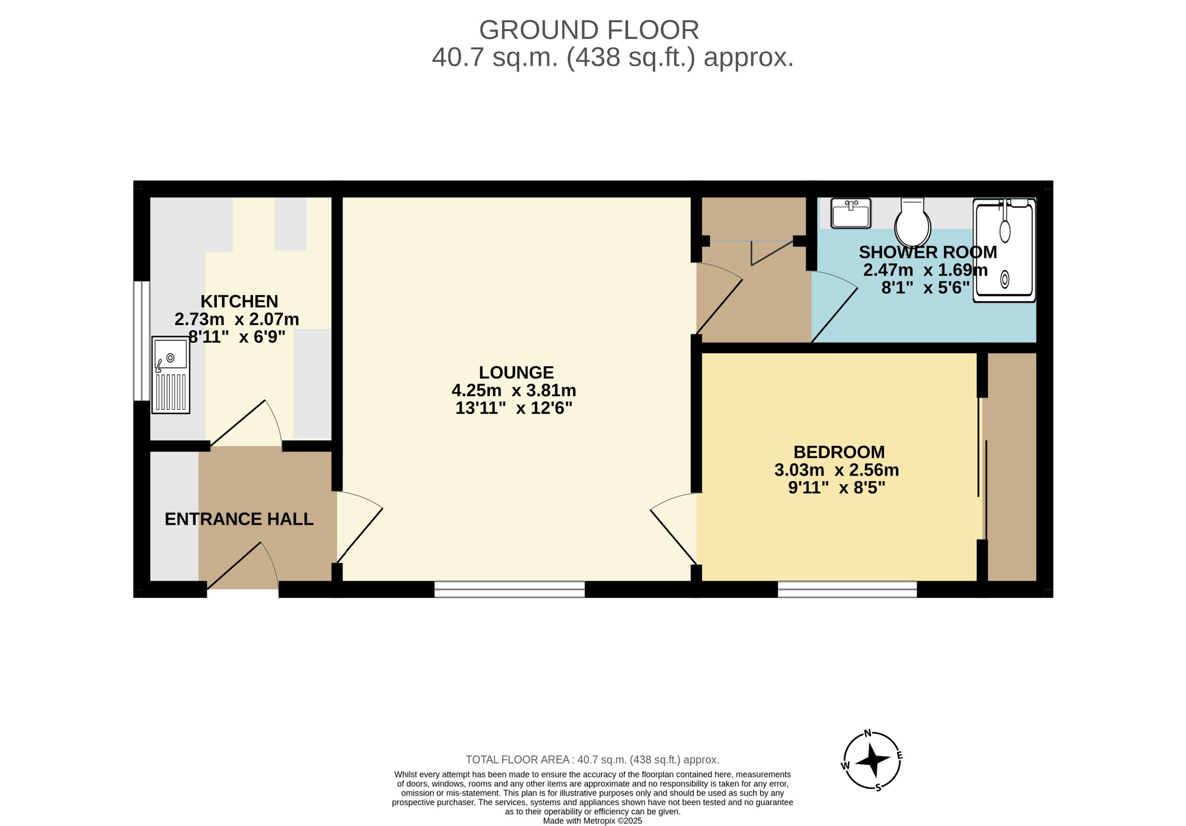 The Bungalow, 32 The Coach House, Paignton floorplan
