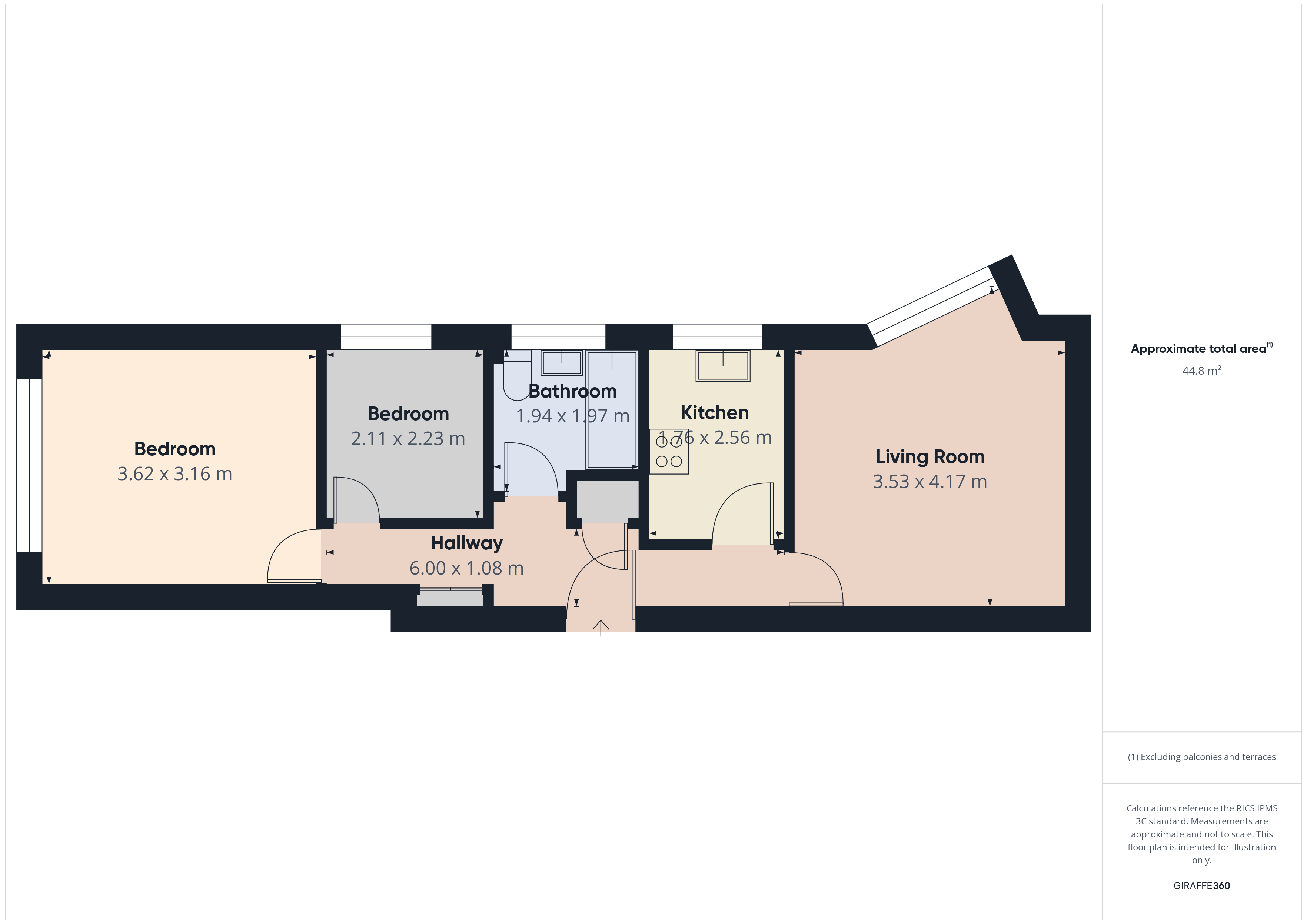 Flat 13, The Glen, 15-17, Woodlands Road, Surrey floorplan