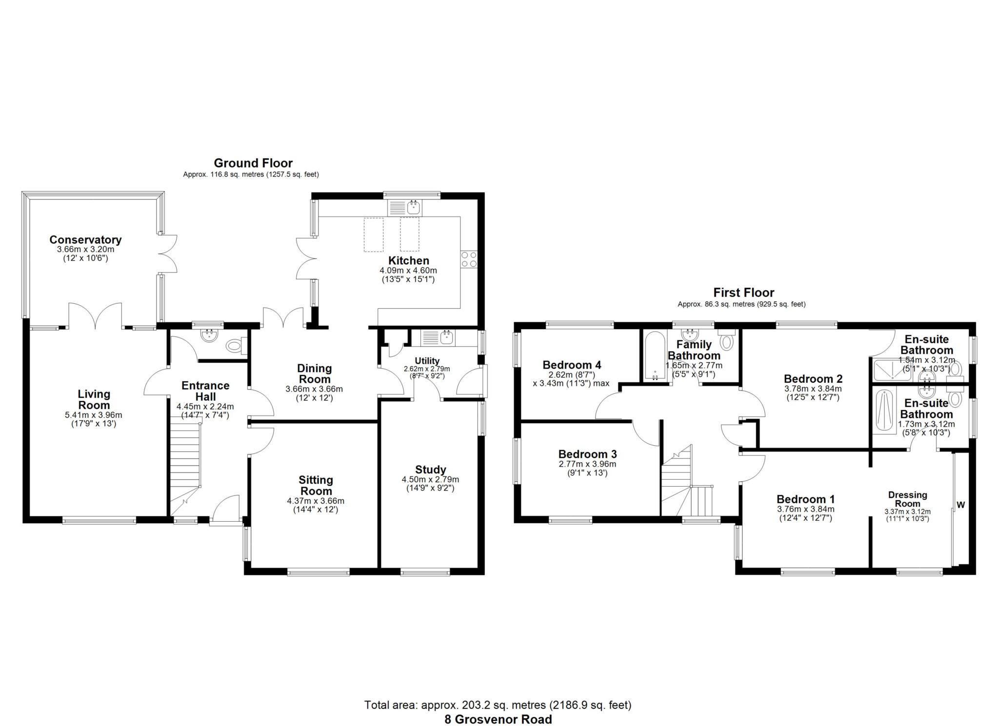 Silverthorne Drive, Reading floorplan