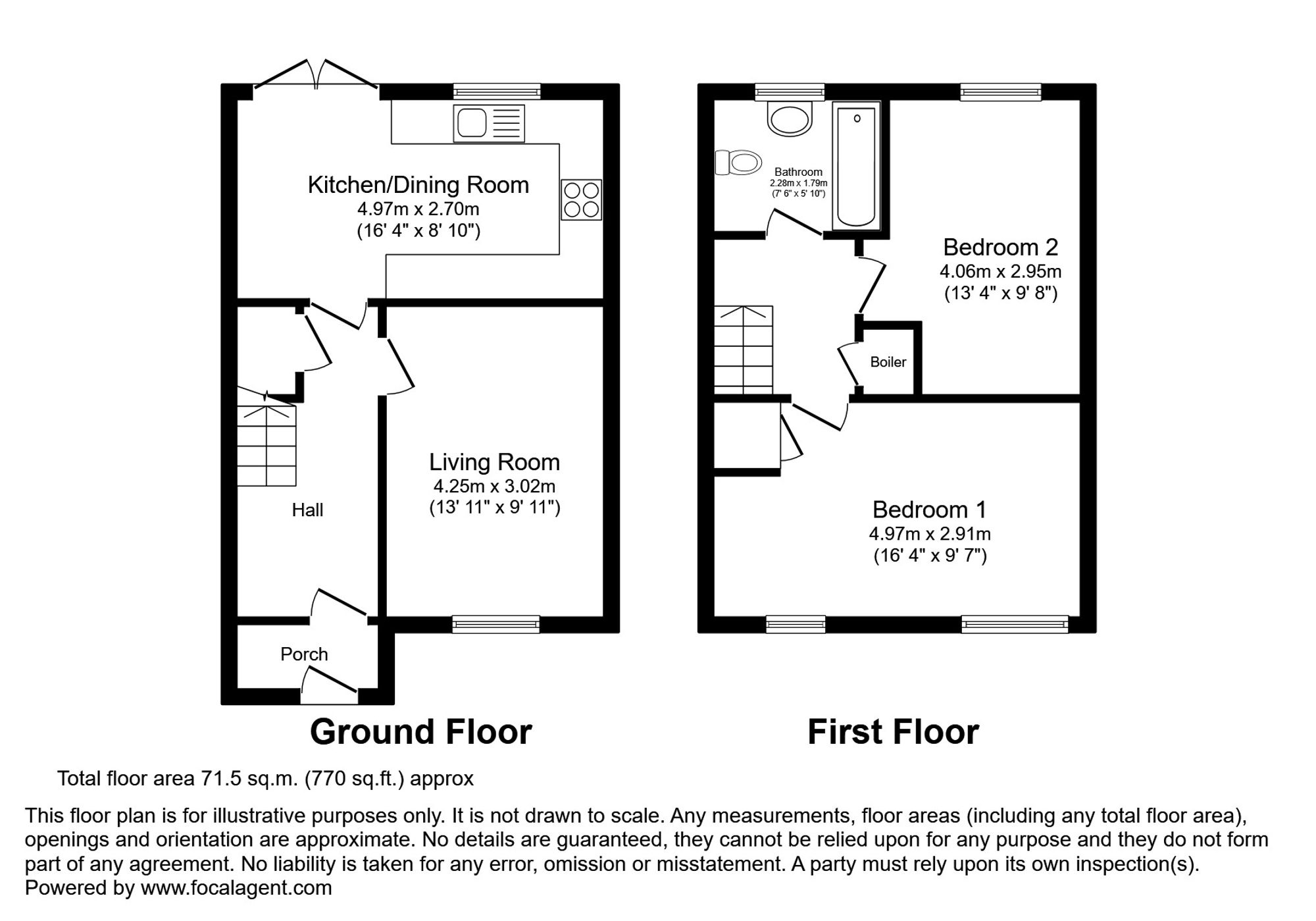 22 The Drift, Grantham floorplan
