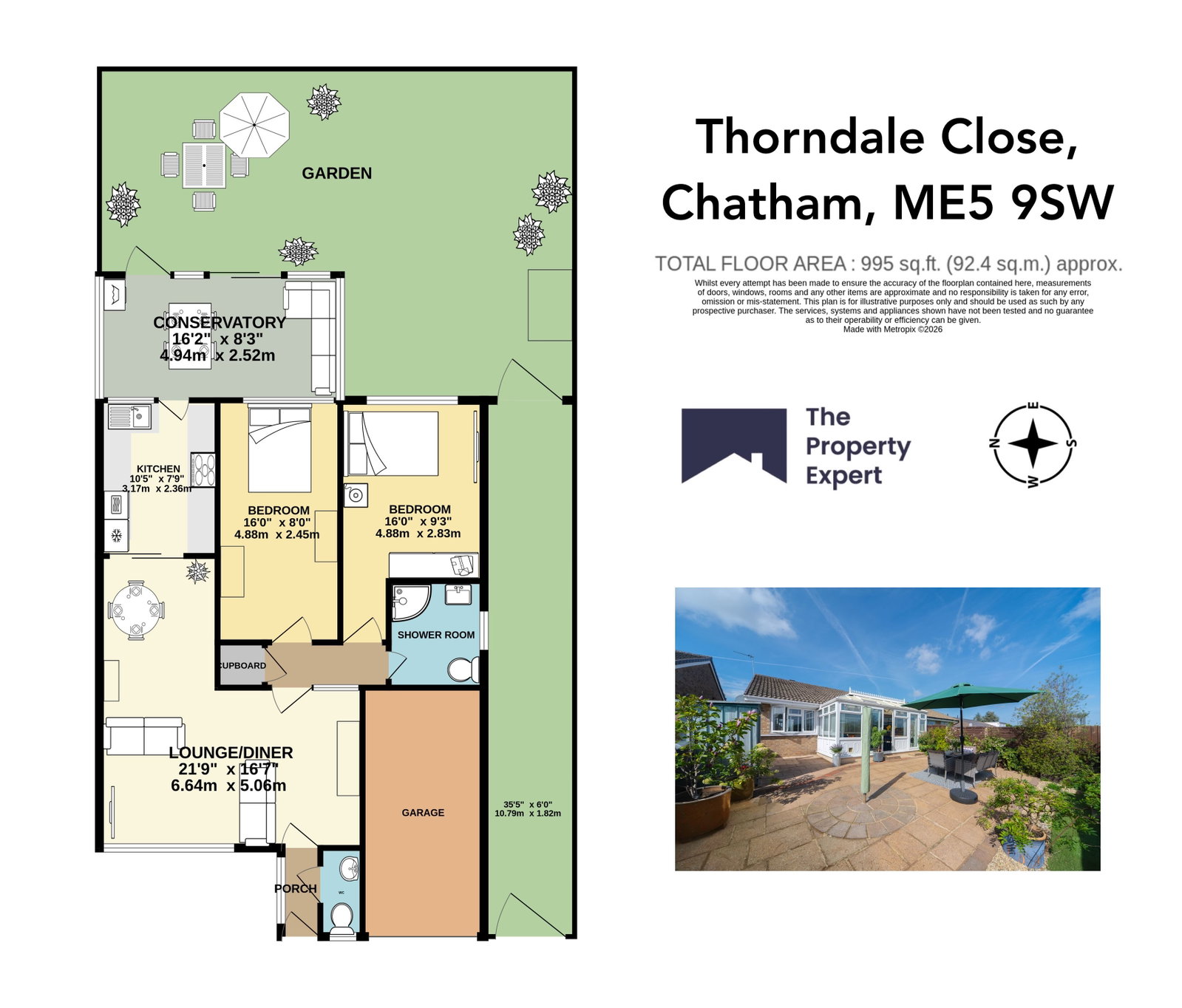 15, Thorndale Close, Chatham floorplan
