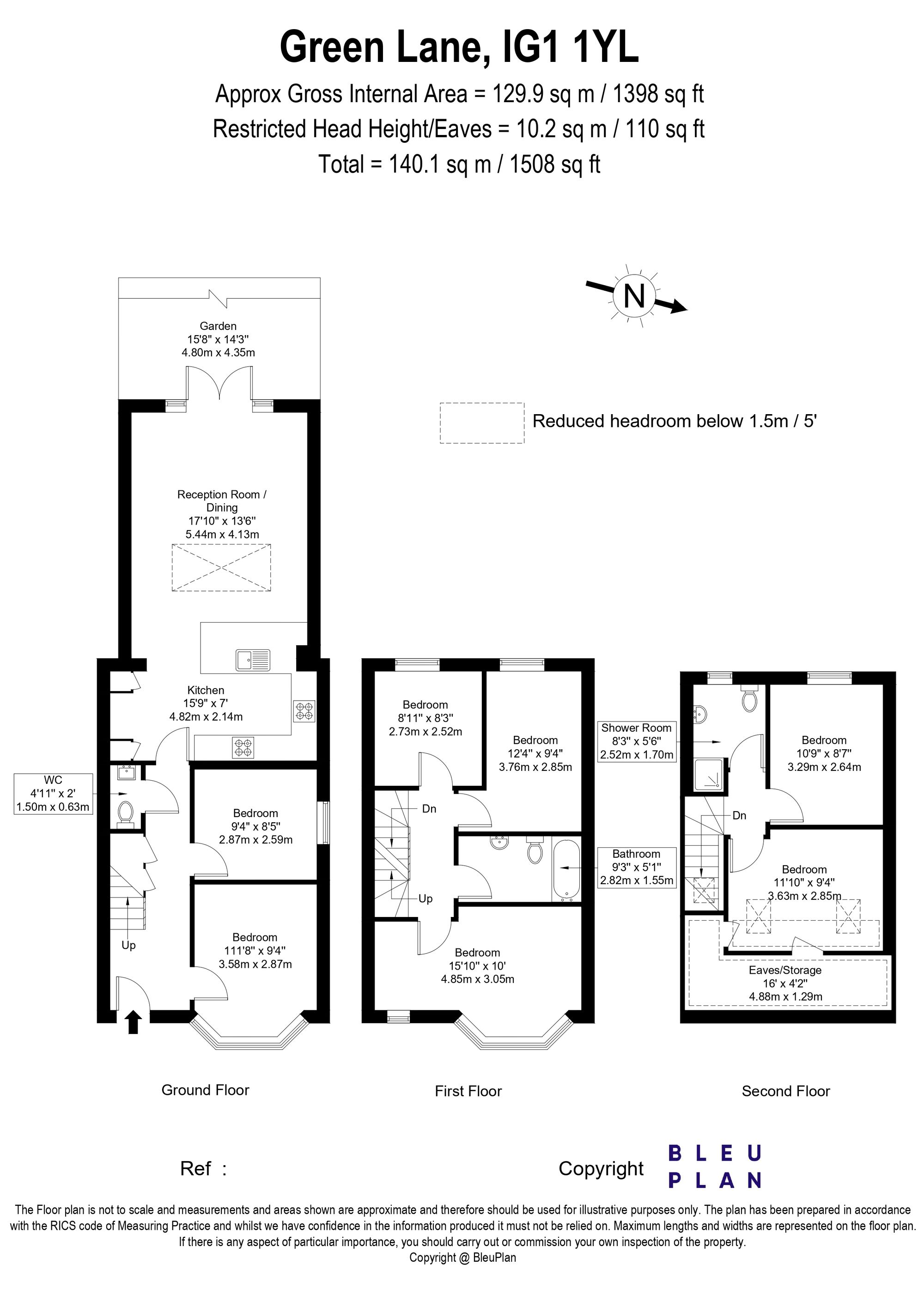 40 Green Lane, Ilford floorplan