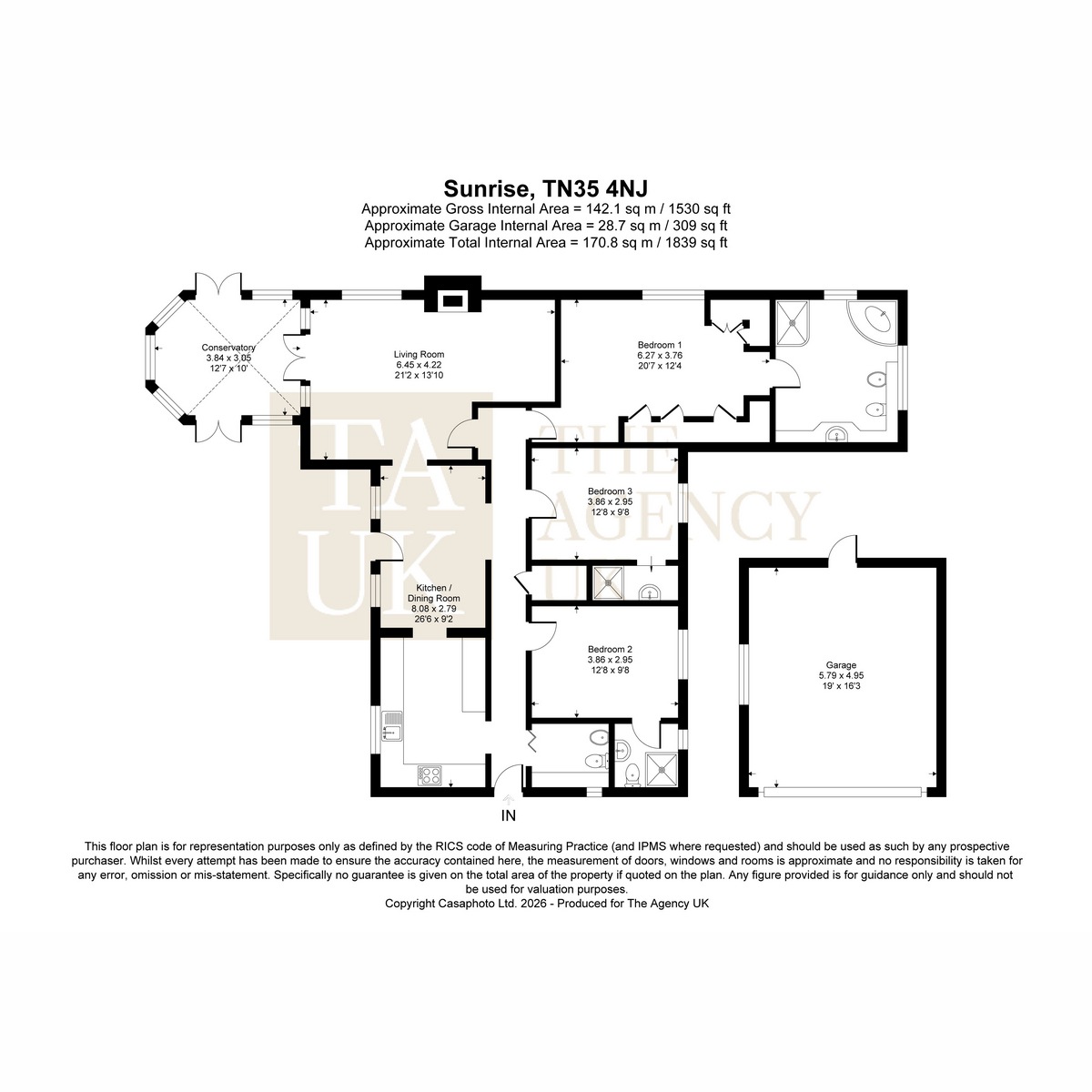 Sunrise, Maxfield Lane, East Sussex floorplan