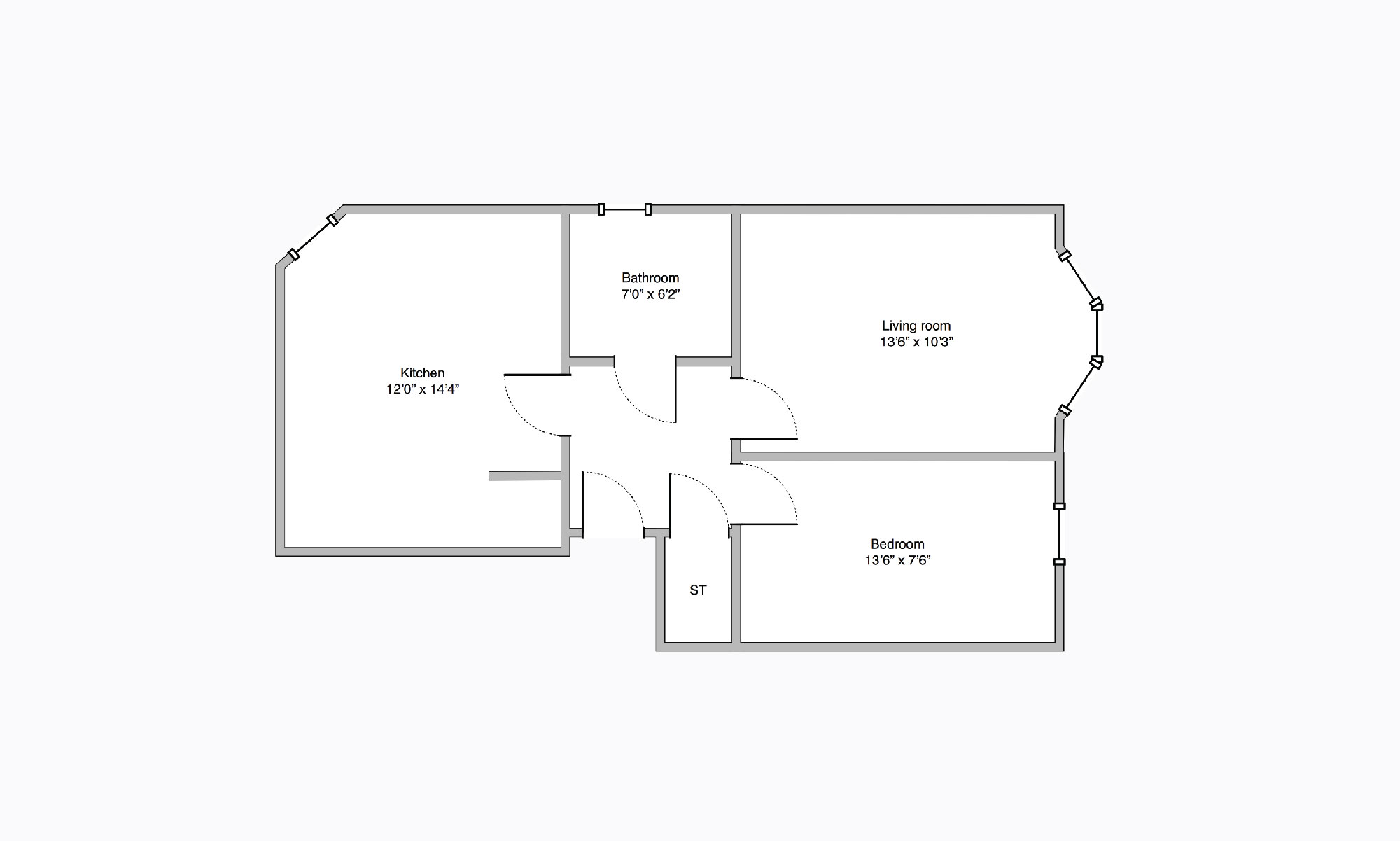 1 Bedrooms Flat for sale in Cordiner Street, Flat 2/1, Mount Florida, Glasgow G44