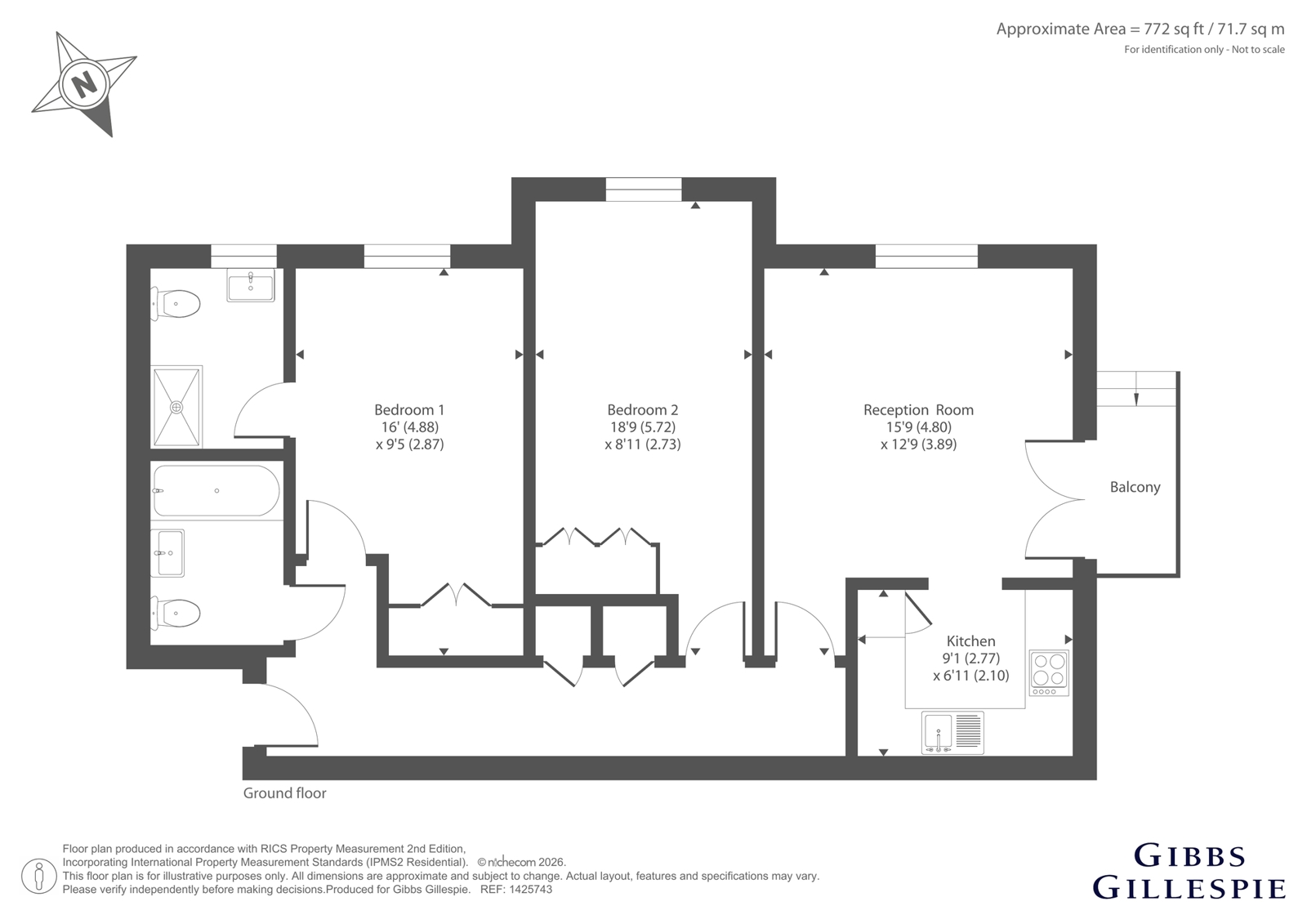 Flat 3,, Ridge House, Rickmansworth floorplan