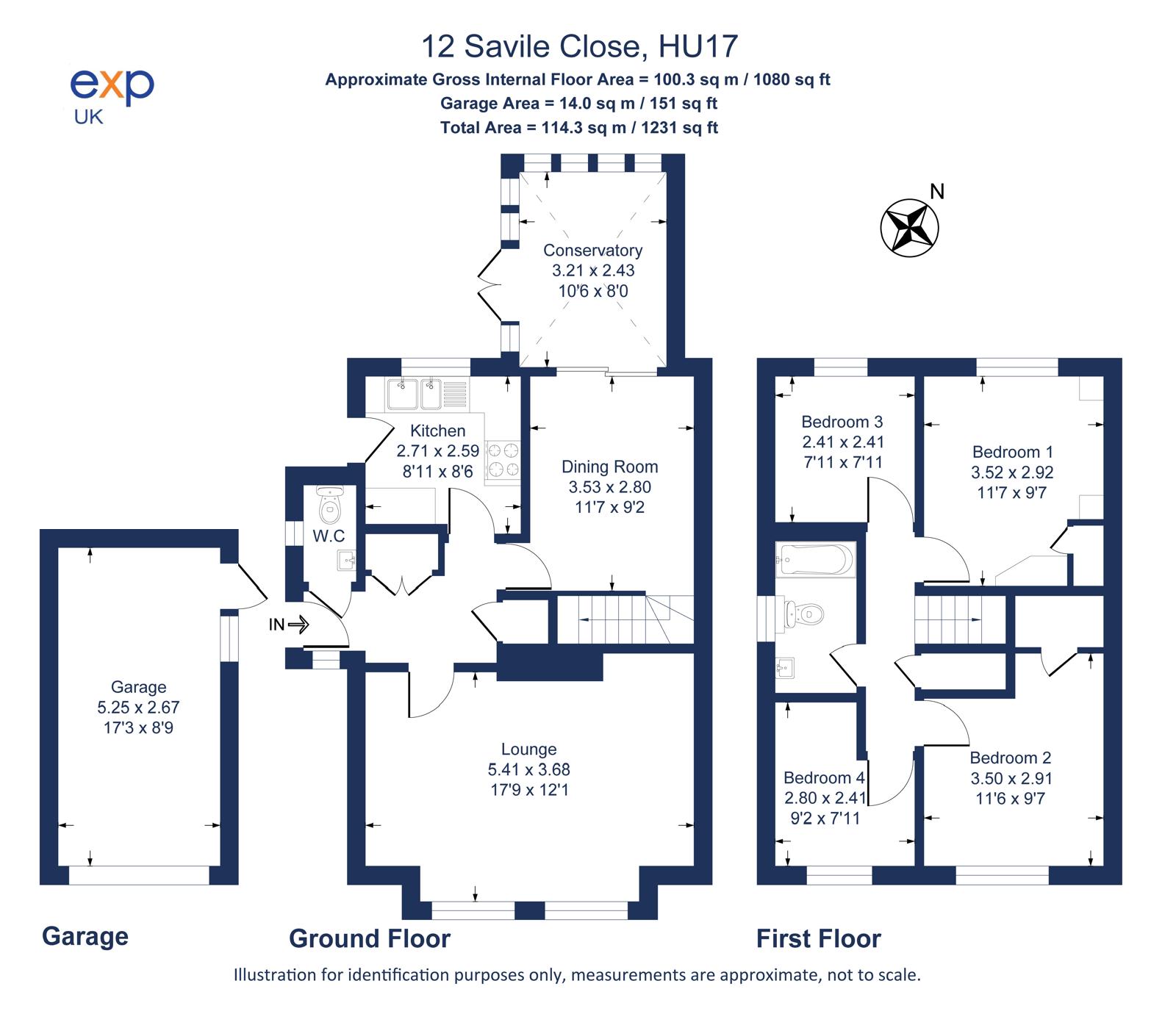 12, Savile Close, Beverley floorplan
