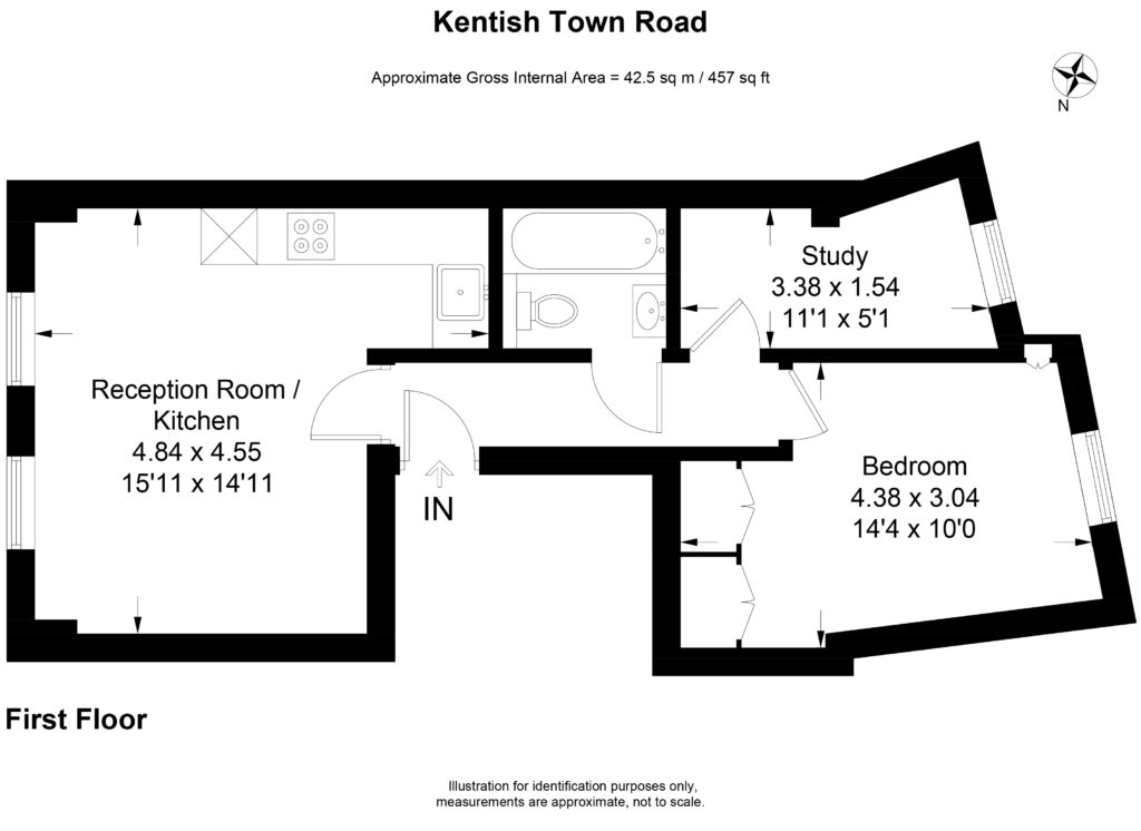 1, 245, Kentish Town Road, Kentish Town floorplan